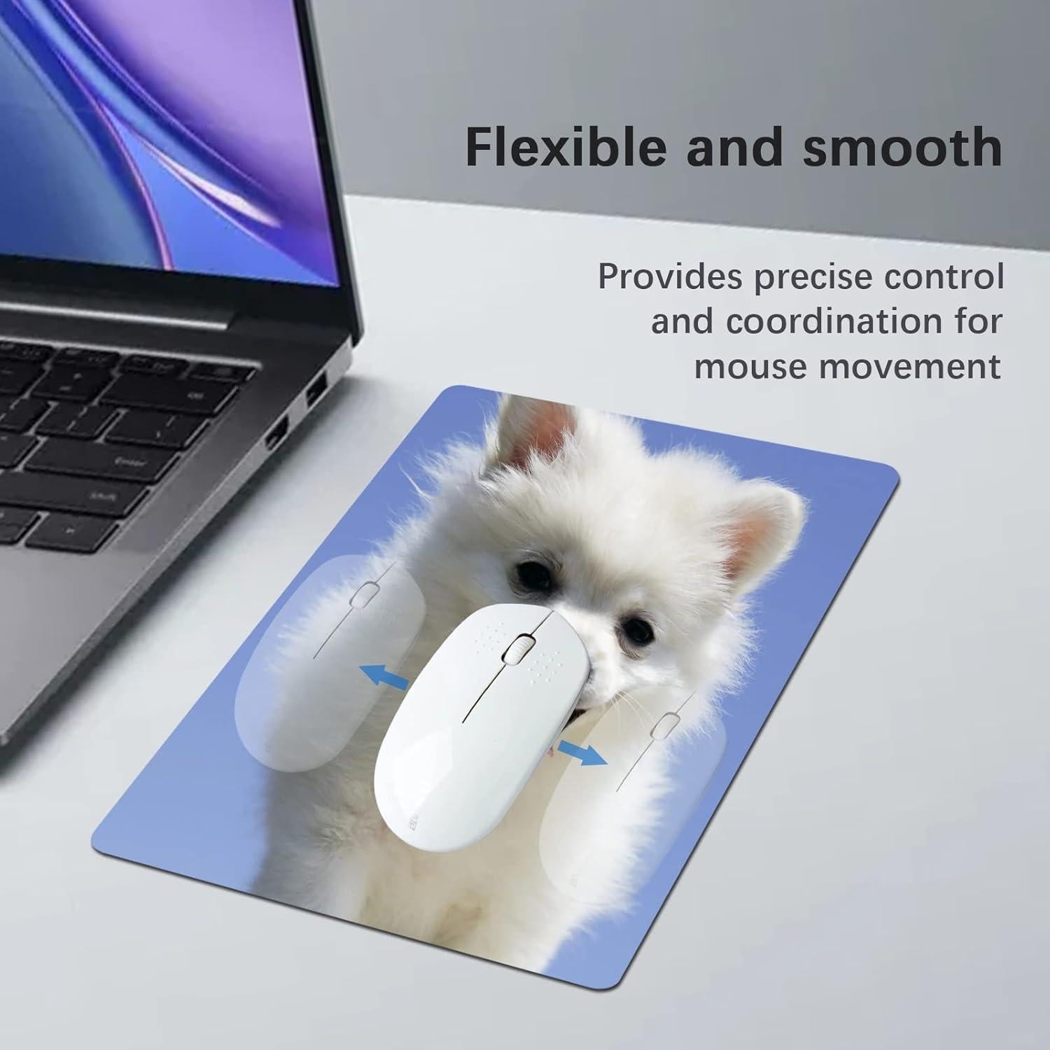 20 Alfombrillas de Ratón Blancas ORJ 24x20cm Personalizables