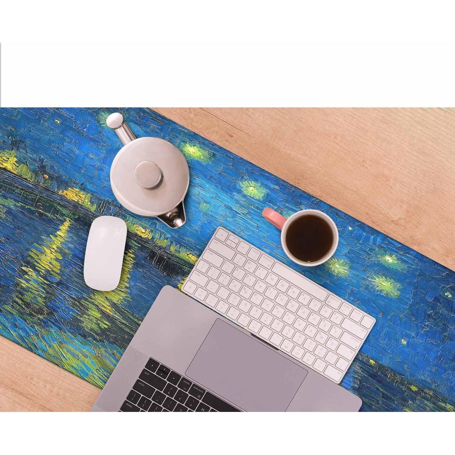 Alfombrilla de Ratón Grande Y YIHANGBEST Noche sobre el Ródano 90x40cm