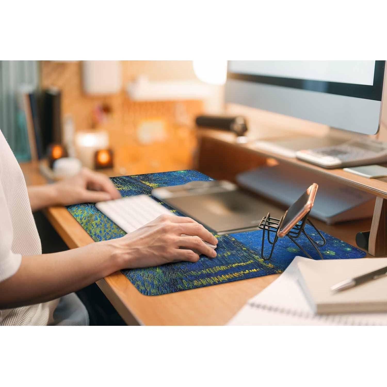 Alfombrilla de Ratón Grande Y YIHANGBEST Noche sobre el Ródano 90x40cm