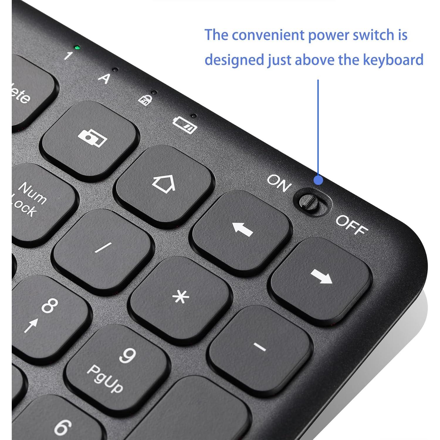 Combo Teclado y Ratón Inalámbrico SurnQiee Retroiluminado