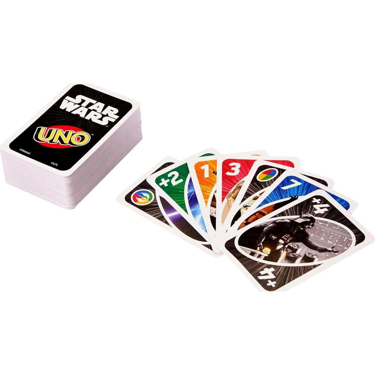 Juego de Cartas UNO Star Wars Mattel 112 Cartas Especial