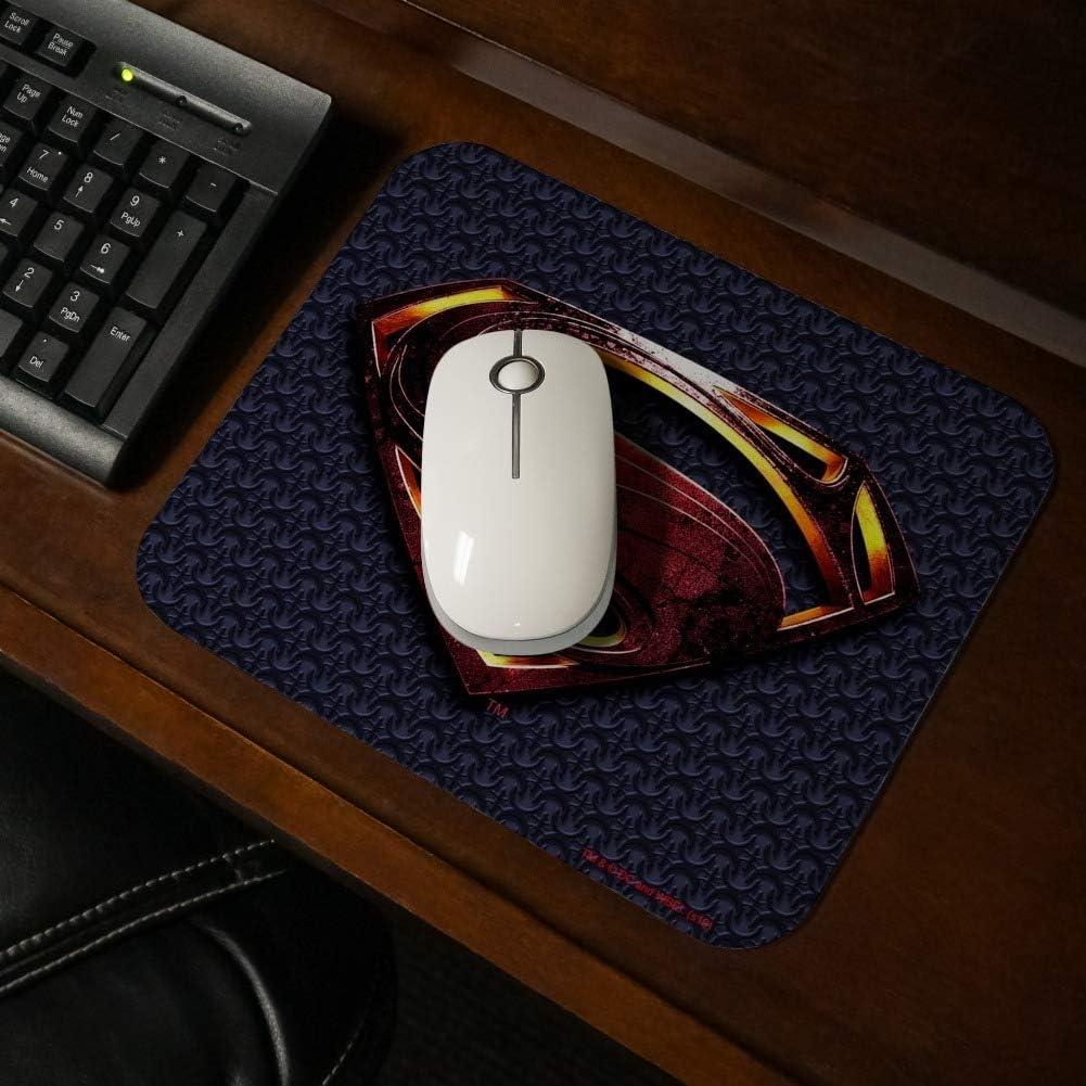 Justice League Movie Superman Logo Low Profile Thin Rubber Mouse Pad Mousepad