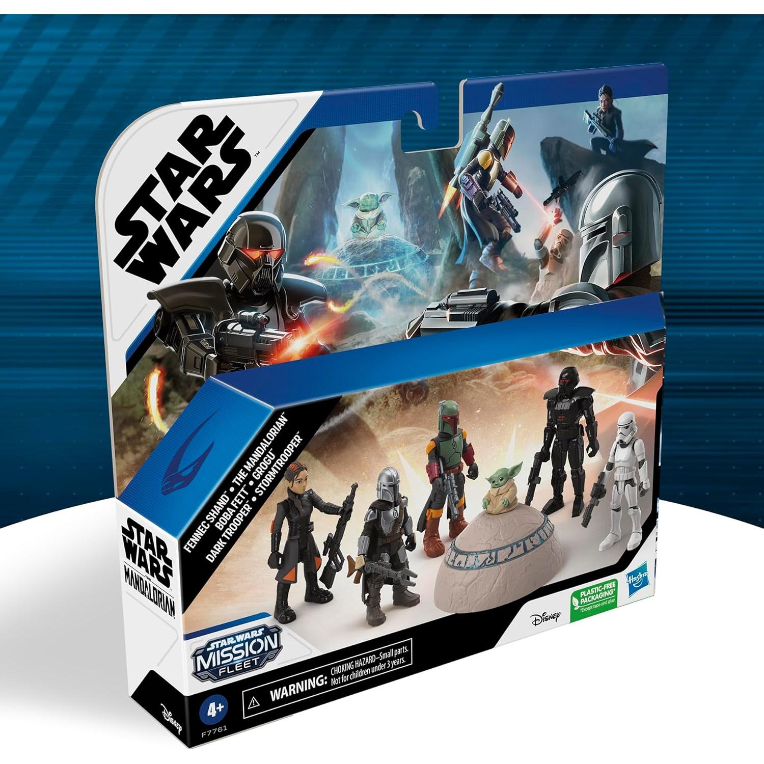 Set de Figuras de Acción Star Wars Mandaloriano 6 Figuras 8 Accesorios