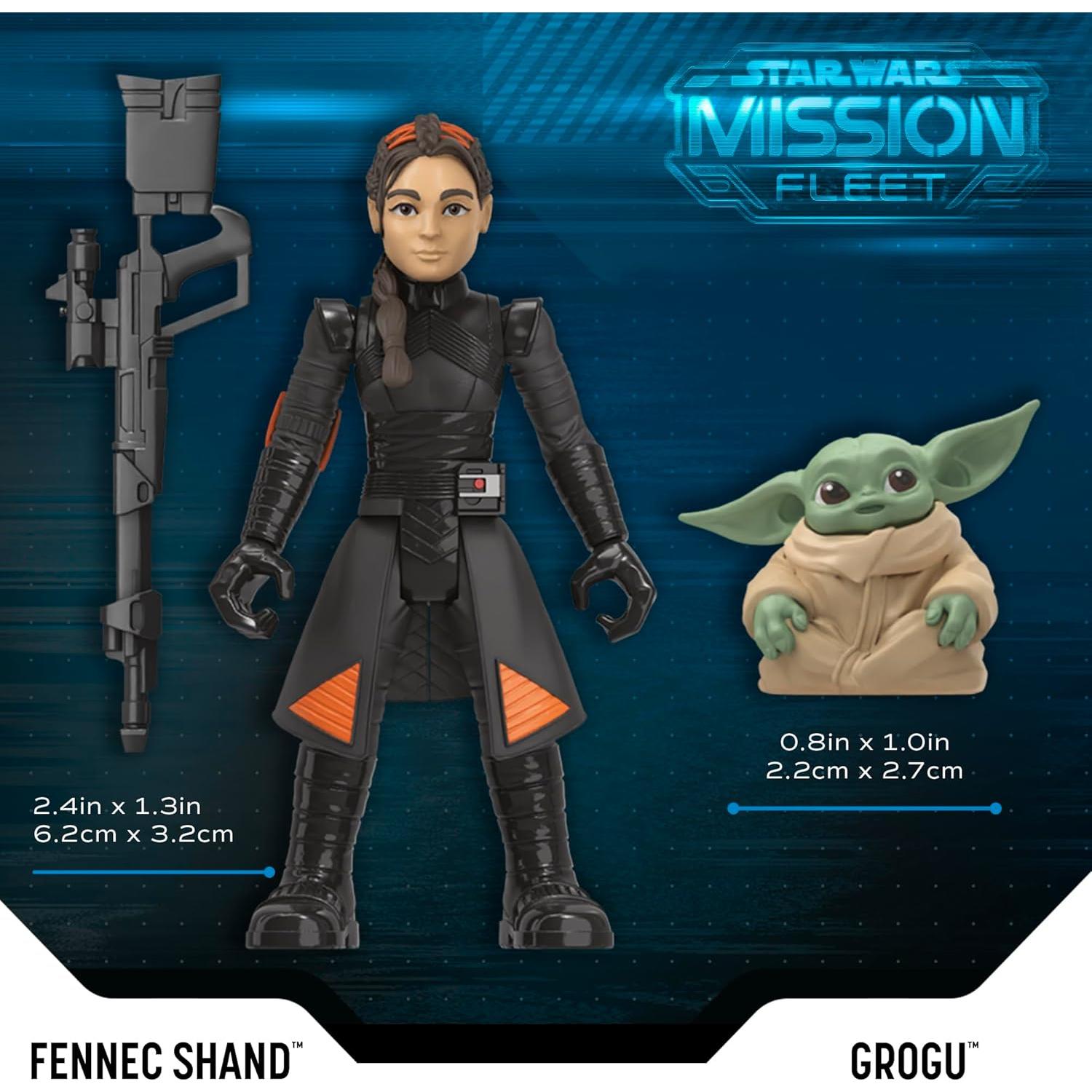 Set de Figuras de Acción Star Wars Mandaloriano 6 Figuras 8 Accesorios