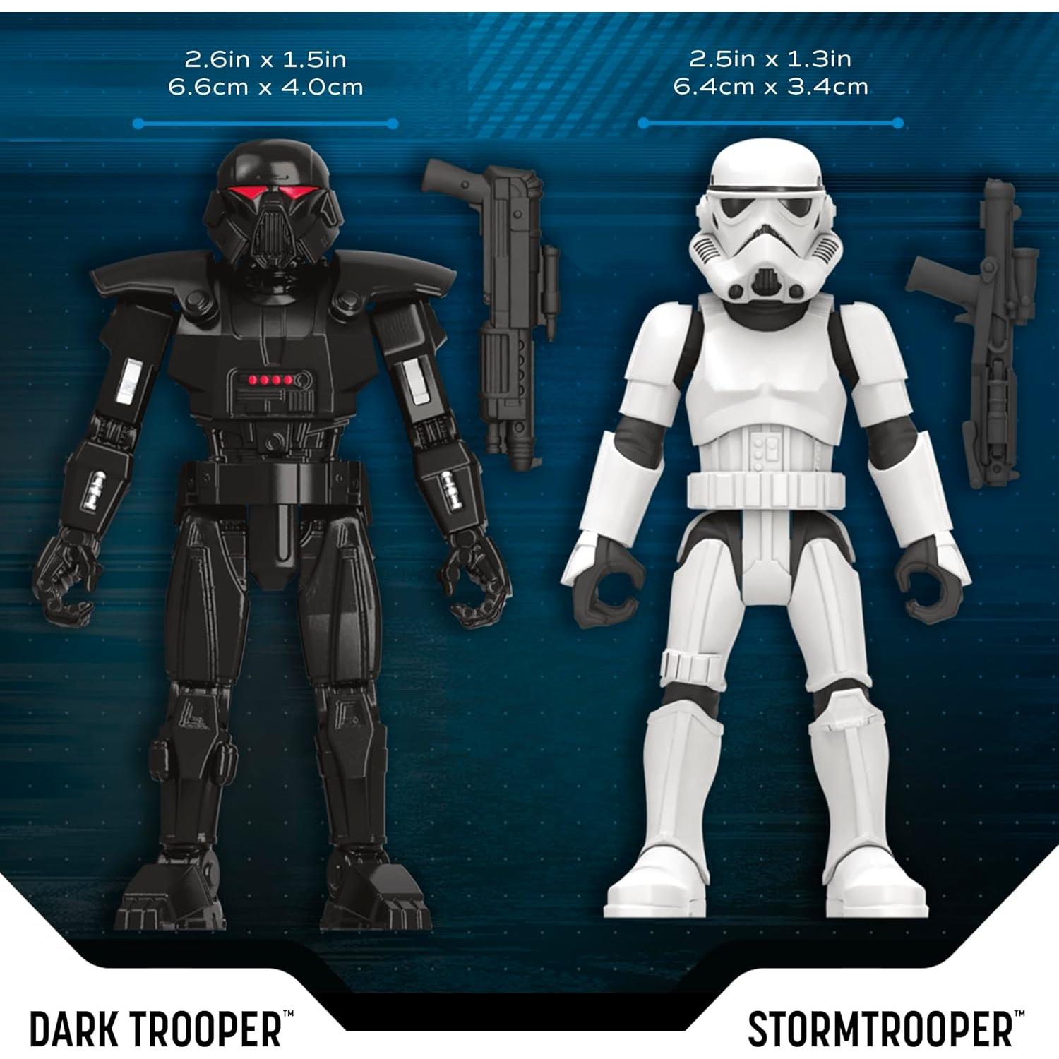 Set de Figuras de Acción Star Wars Mandaloriano 6 Figuras 8 Accesorios