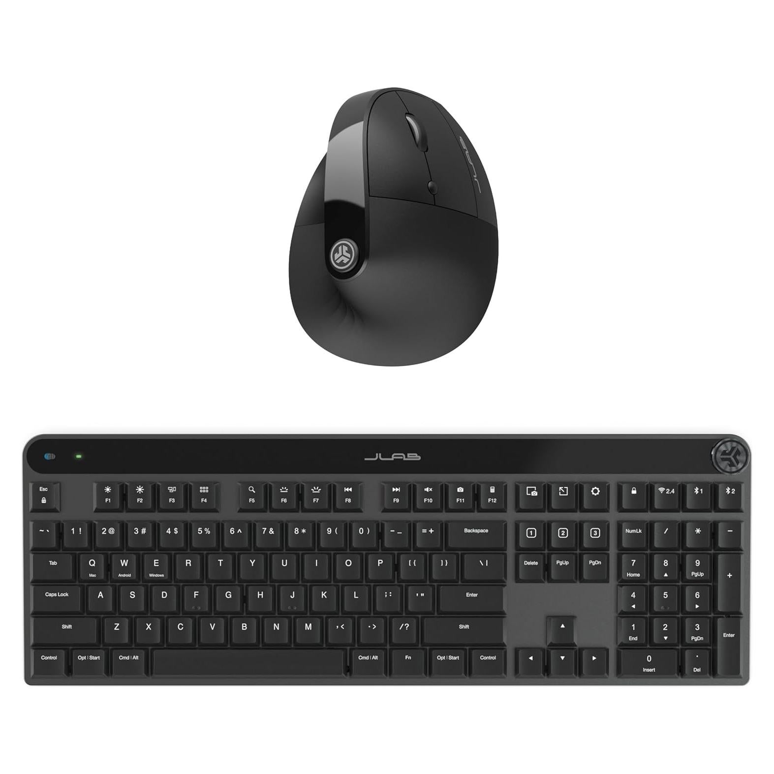 Paquete de Trabajo JLab: Teclado Mecánico Épico y Ratón Ergonómico JBuds