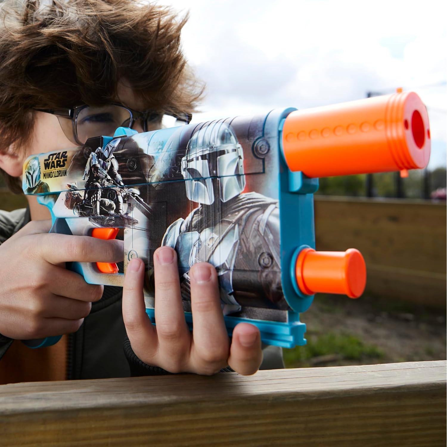 Blaster Nerf Star Wars The Mandalorian 12 Dardos Elite