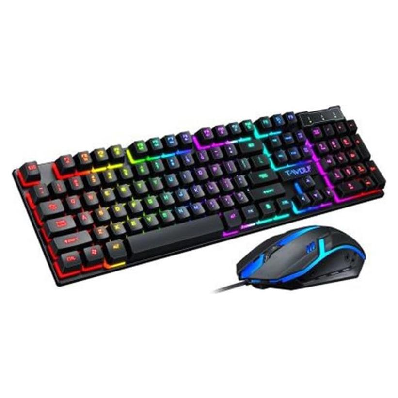 Combo Teclado y Ratón para Juegos Magik TF200 LED RGB Negro