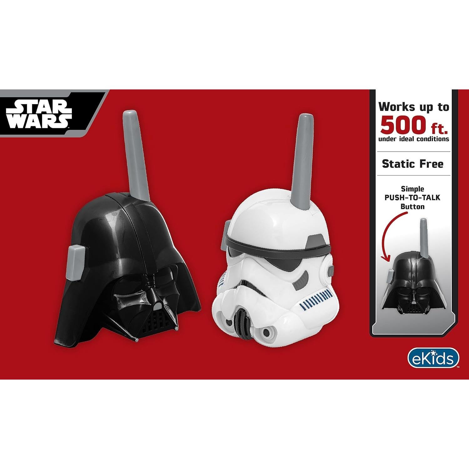 Walkie Talkies Star Wars eKids Kylo Ren y Storm Trooper