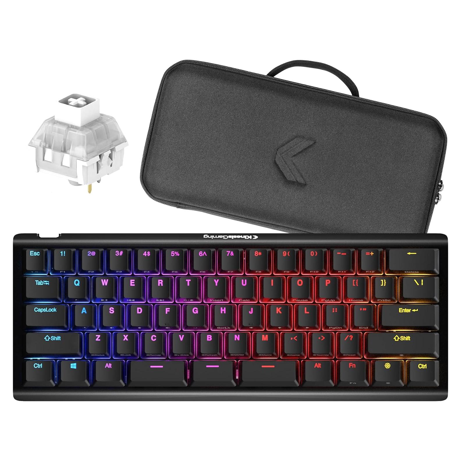 Teclado Mecánico KINESIS Gaming TKO 60% Hotswap RGB PBT