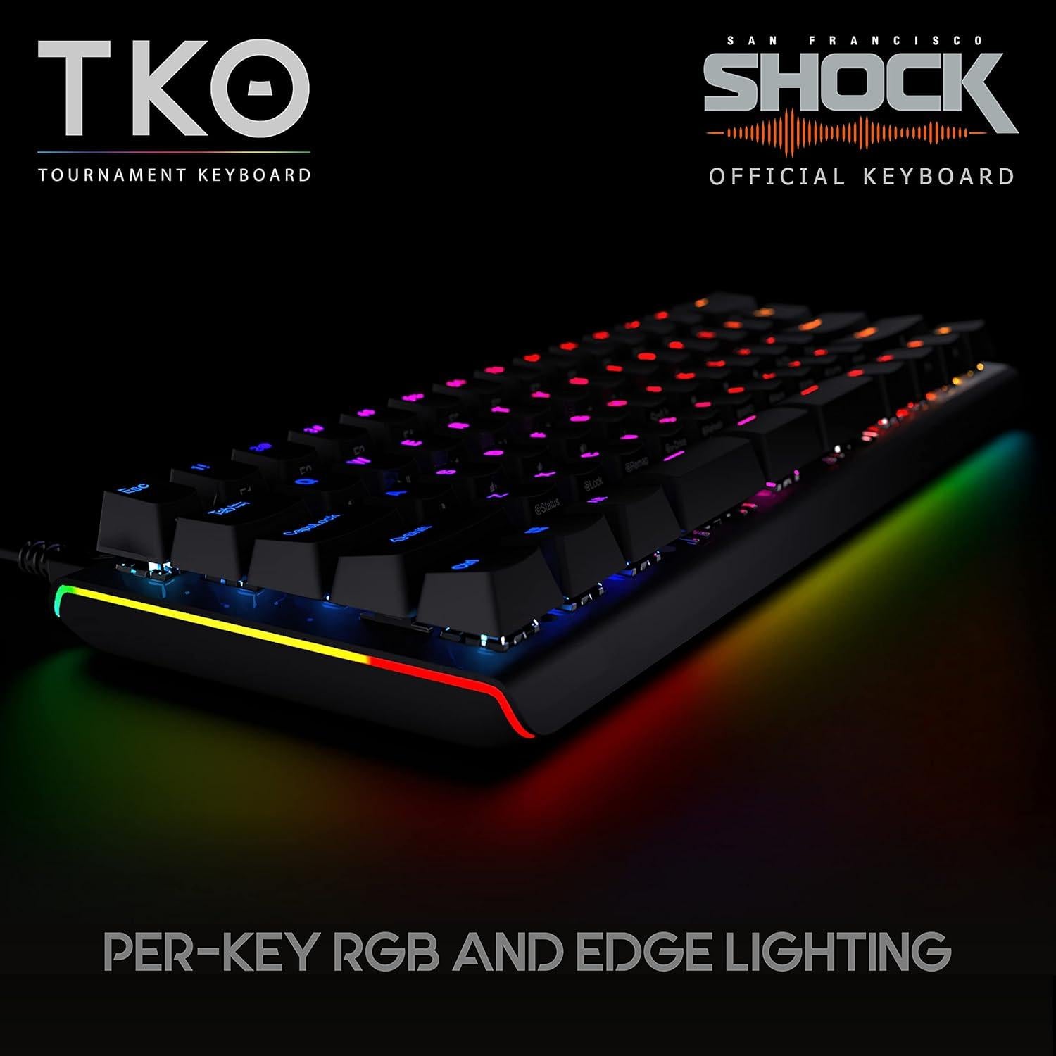 Teclado Mecánico KINESIS Gaming TKO 60% Hotswap RGB PBT