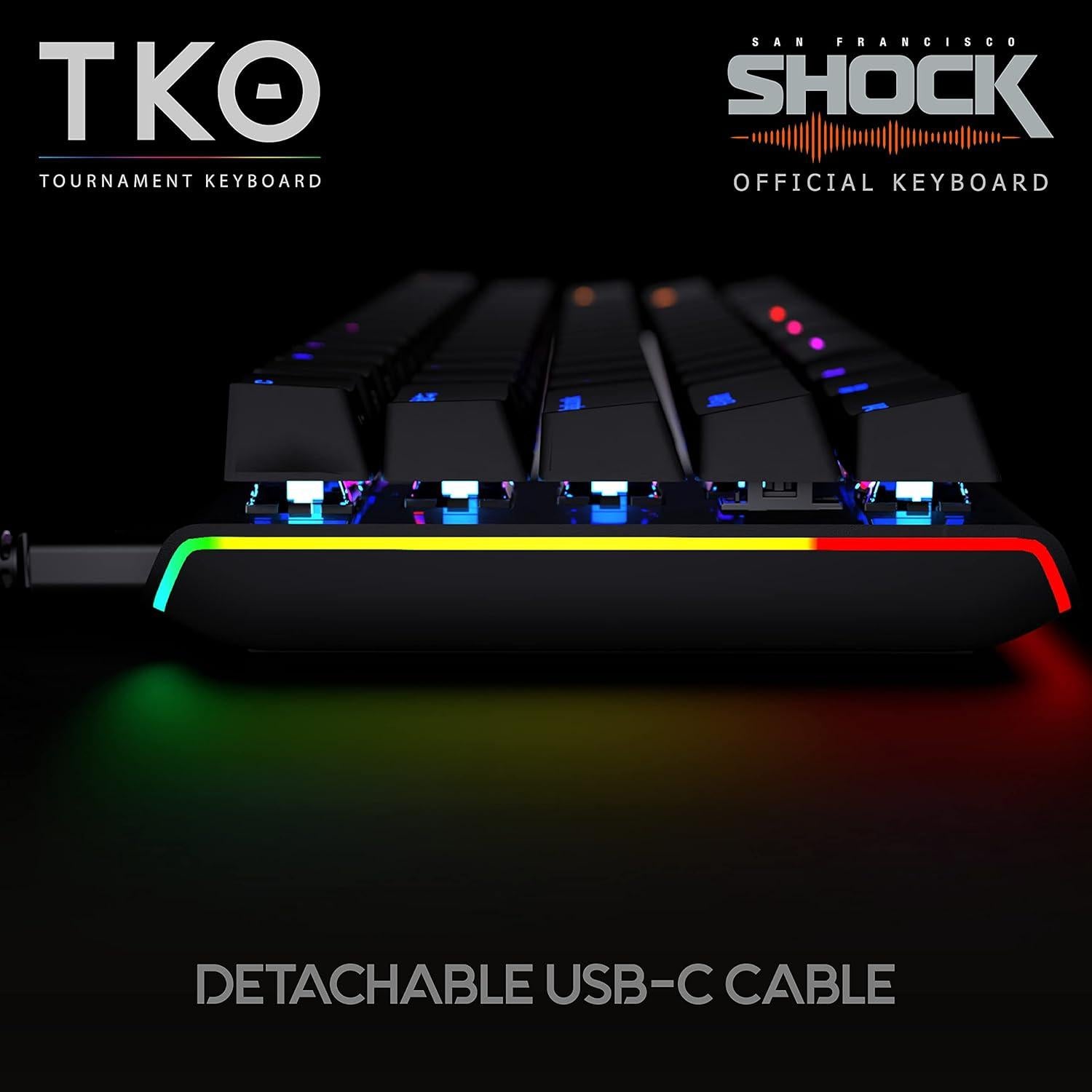Teclado Mecánico KINESIS Gaming TKO 60% Hotswap RGB PBT