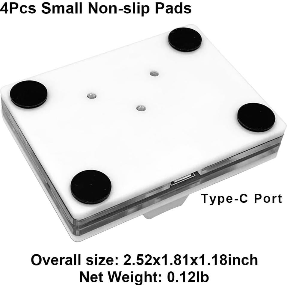 USB Mini 4-Key Keypad One-Handed Mechanical Gaming Keyboard Programming Macro Pad RGB Keypad for Windows Mac OSU HID Standard Keyboard with Red Hot Swappable Switch USB-C Keyboards