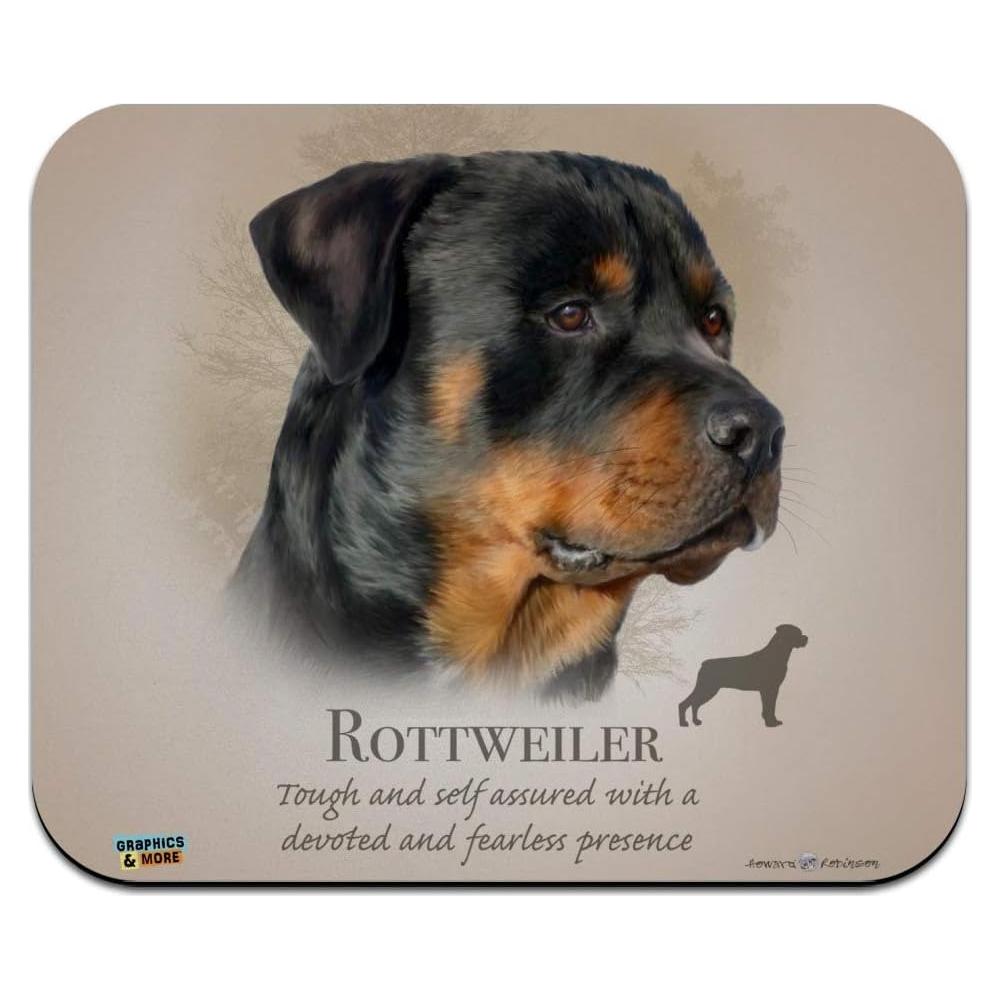 Alfombrilla de Ratón Rottweiler Graphics & More 23.6x19.8cm