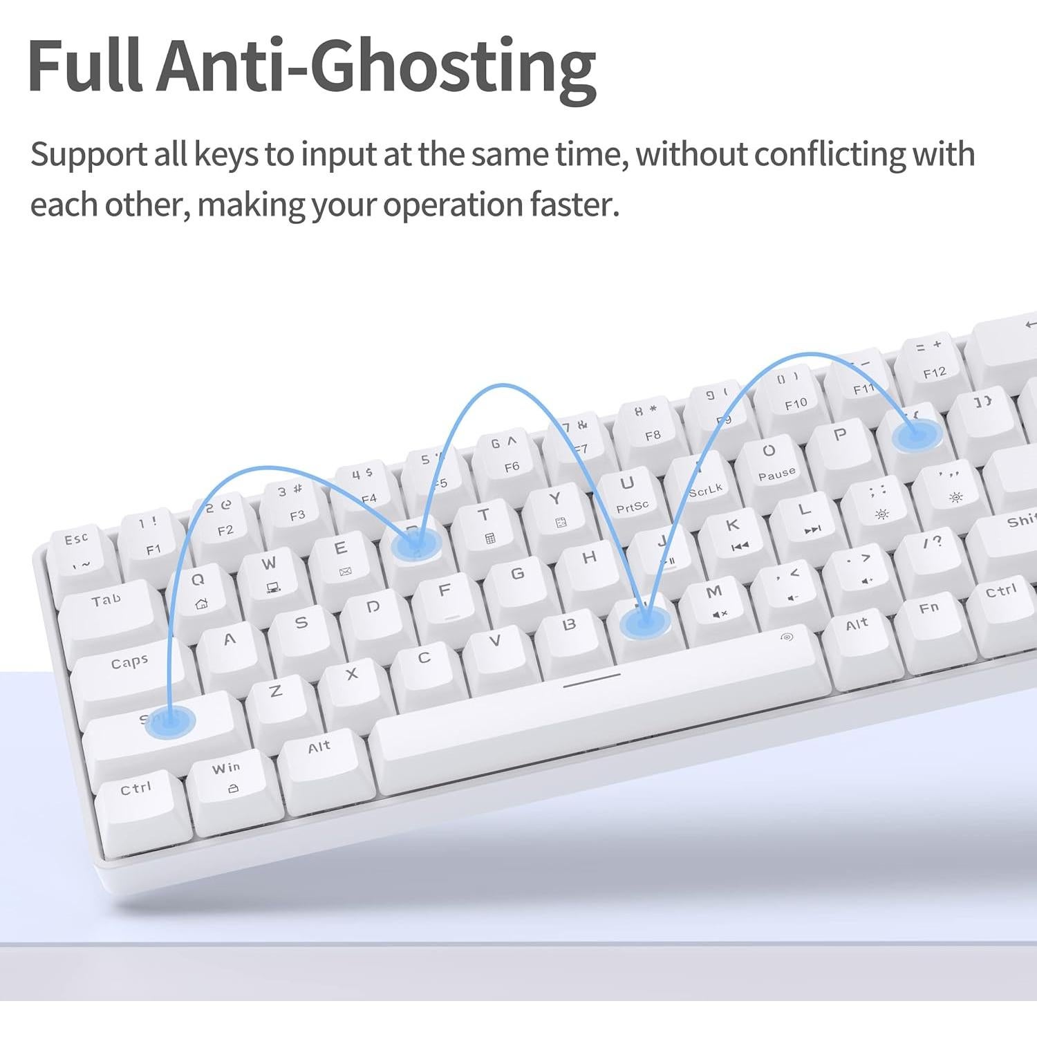 Combo Gaming TMKB: Teclado Mecánico T68SE y Ratón Óptico 12800DPI