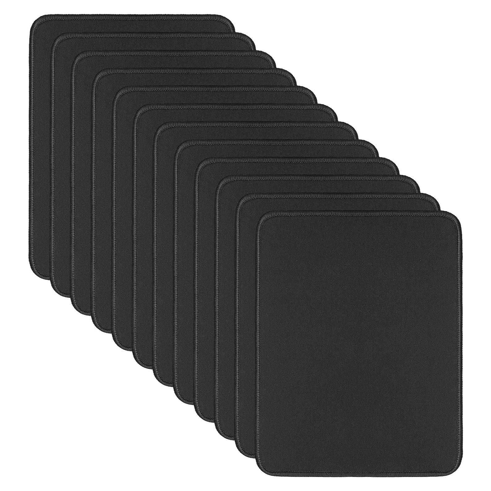 12 Alfombrillas de Ratón CACASO Negras Antideslizantes 25.9x20.8 cm