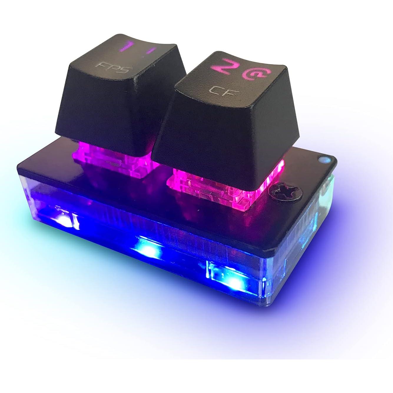 MOTOSPEED K2 OSU Hot Swap Game Keyboards USB Wired RGB Mechanical Keypad with 2 Fully Programmable Keys Brown Switches（Black）