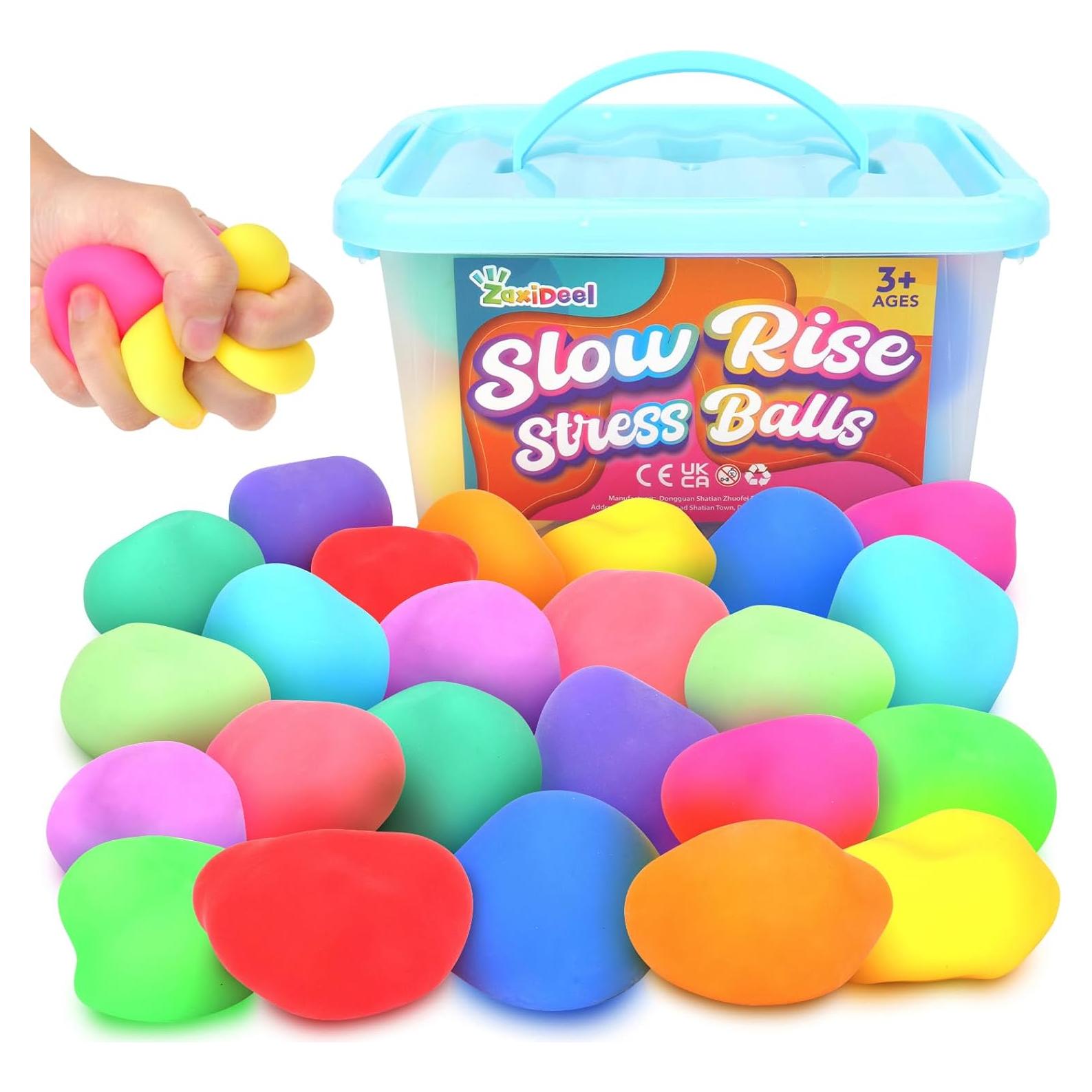 Mini Pelotas Antiestrés ZaxiDeel Paquete de 24 para Alivio