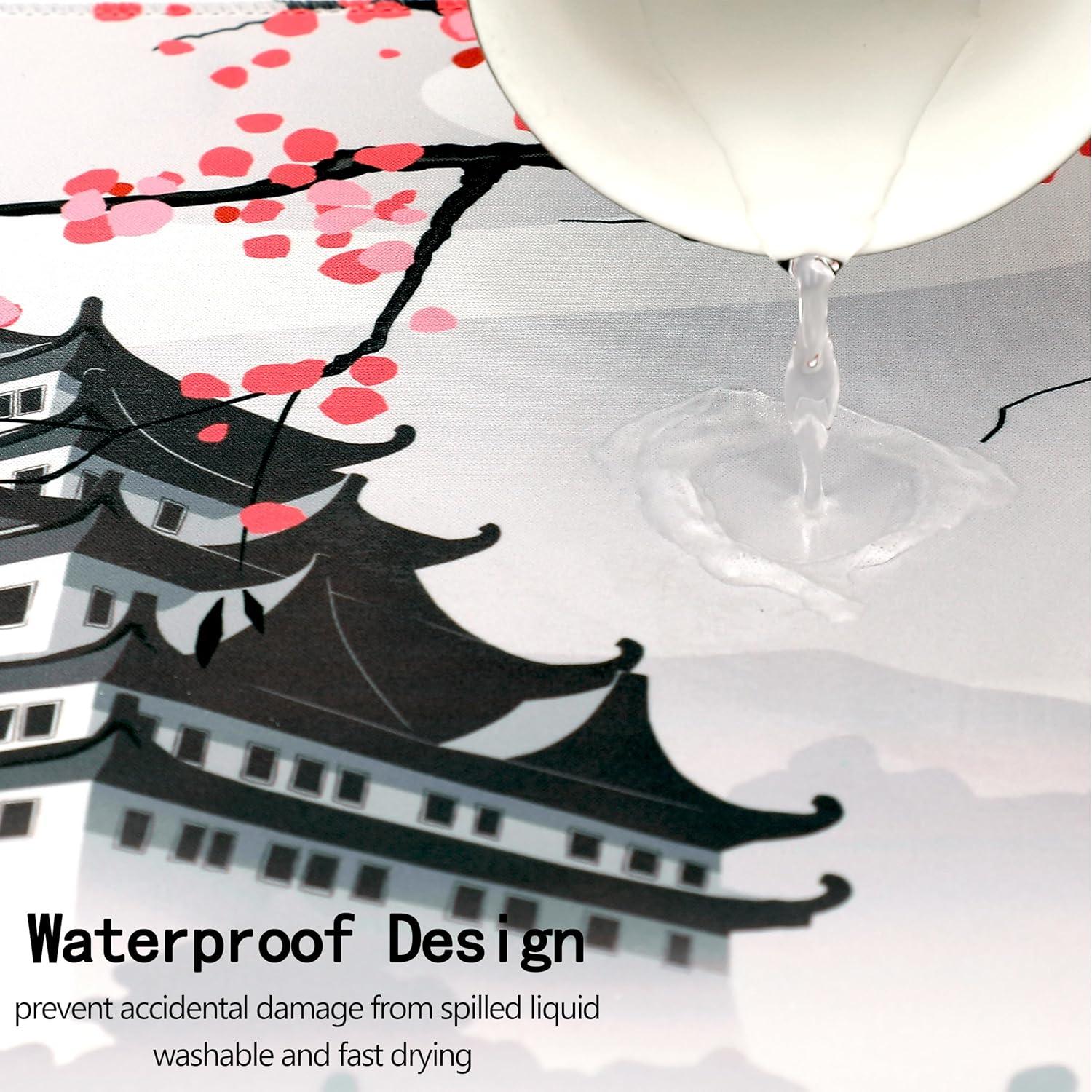 Alfombrilla de Ratón Grande MEWOOCUE Flor de Cerezo 90x40cm