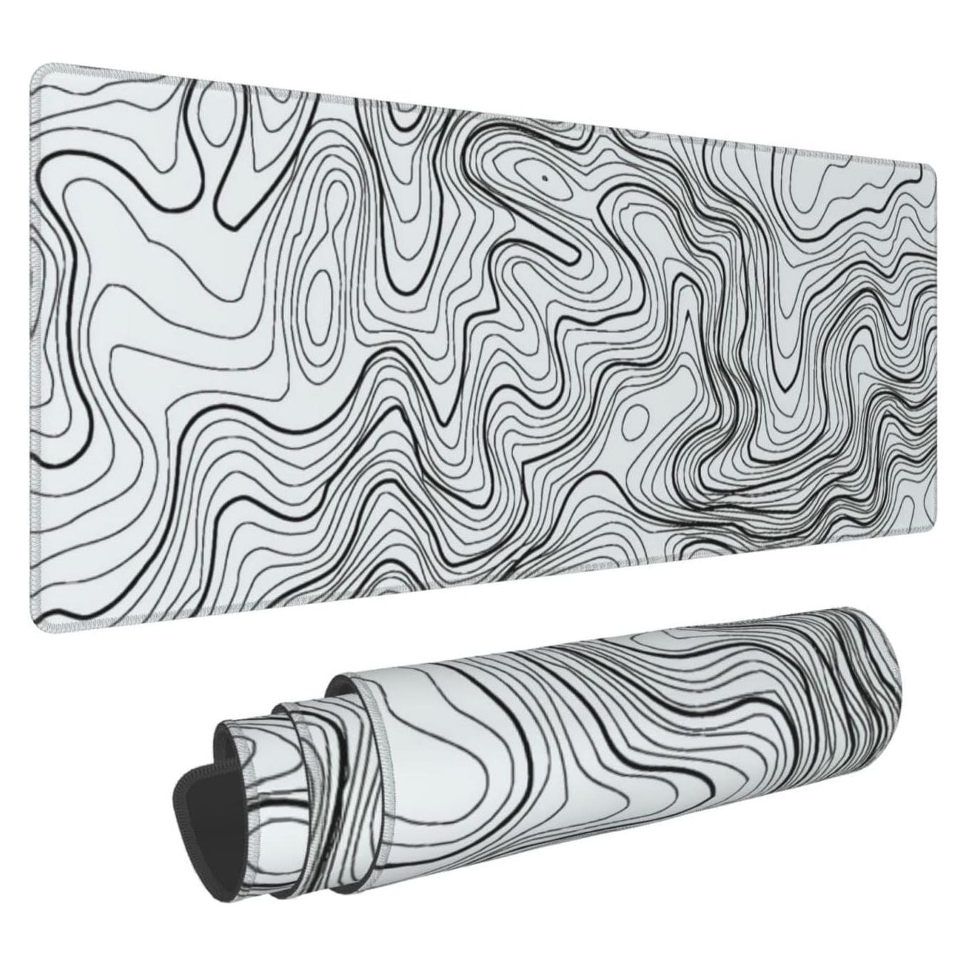 Alfombrilla de Ratón Grande GONGTAOMO Mapa Topográfico 80x30 cm