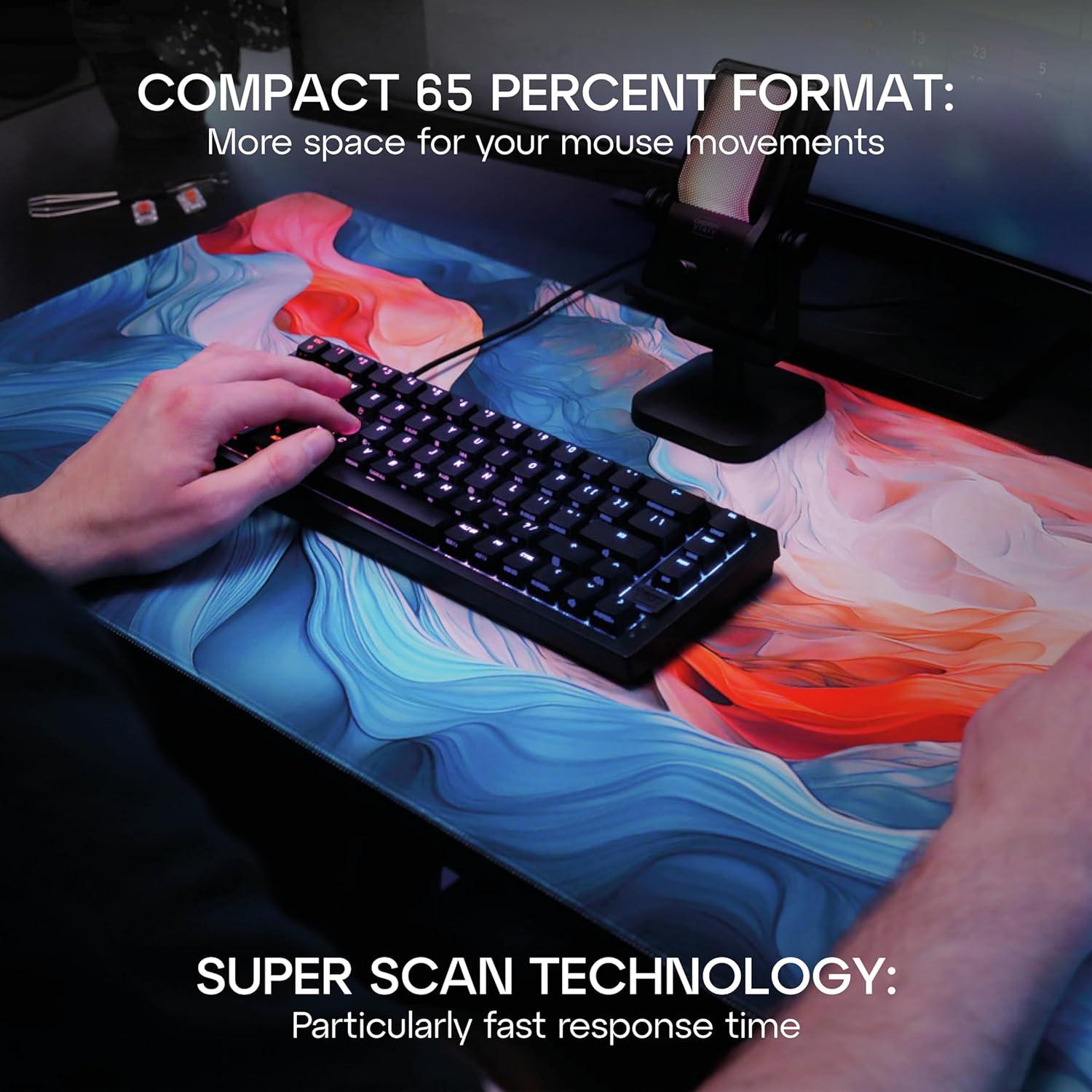 Teclado Mecánico para Juegos Xtrfy K5V2 65% RGB Negro