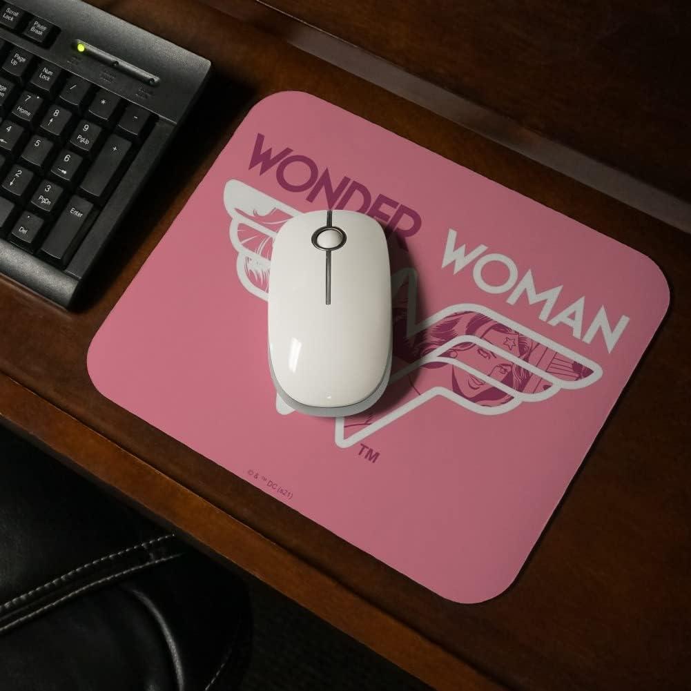 Alfombrilla de Ratón Wonder Woman Rosa Bajo Perfil 23.6x19.8cm