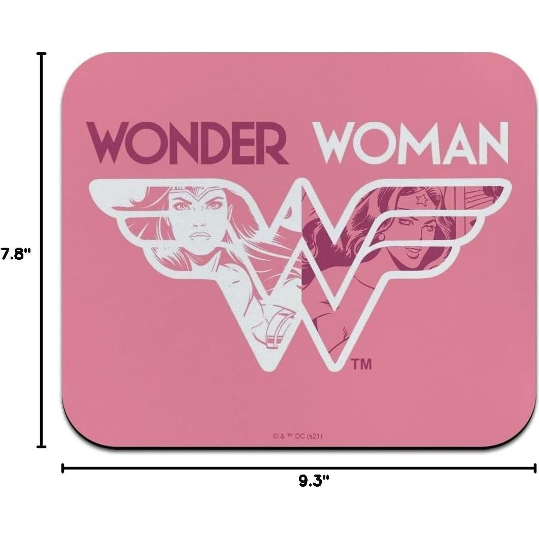 Alfombrilla de Ratón Wonder Woman Rosa Bajo Perfil 23.6x19.8cm