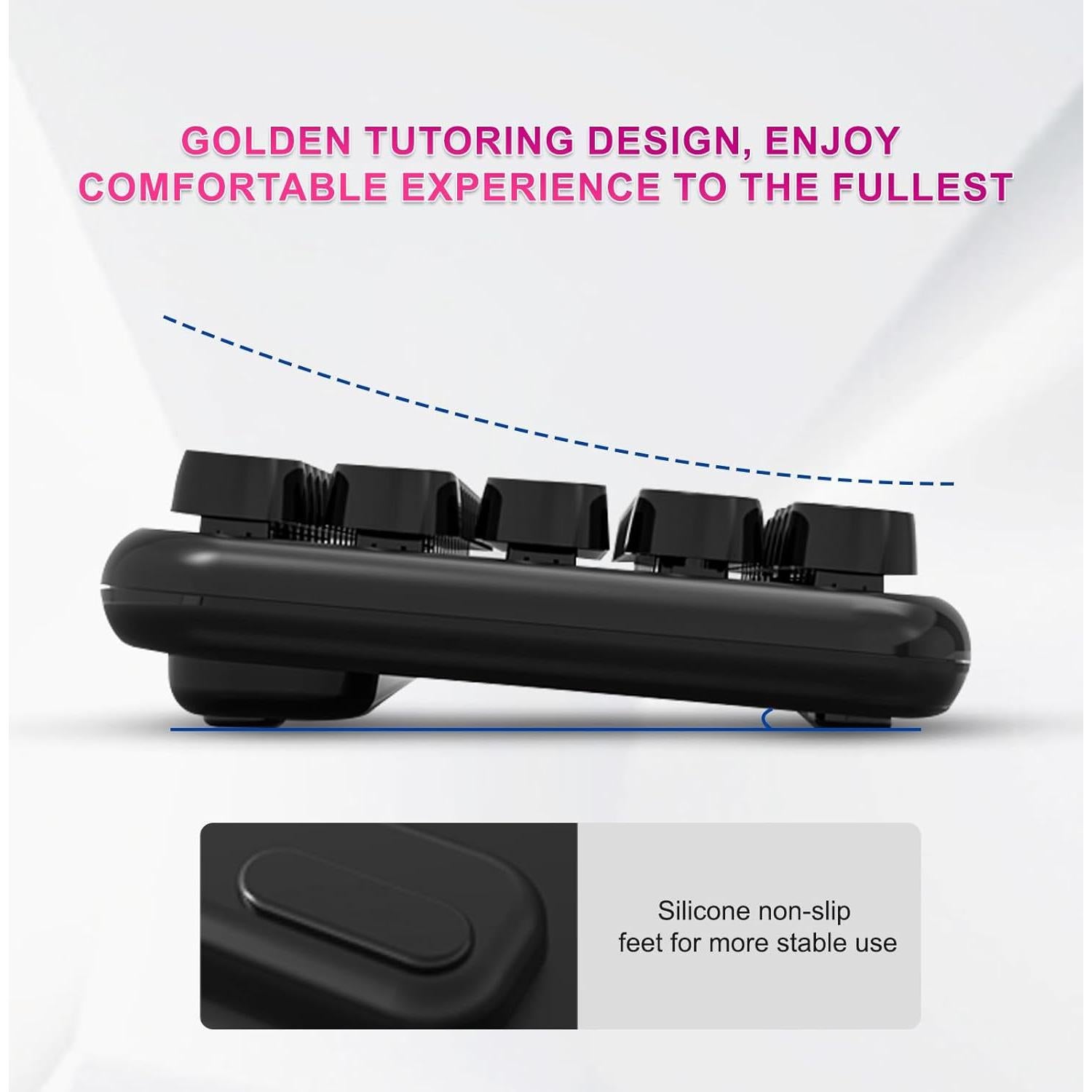 Combo Teclado y Ratón Inalámbricos Genérico 2.4GHz 65 Teclas