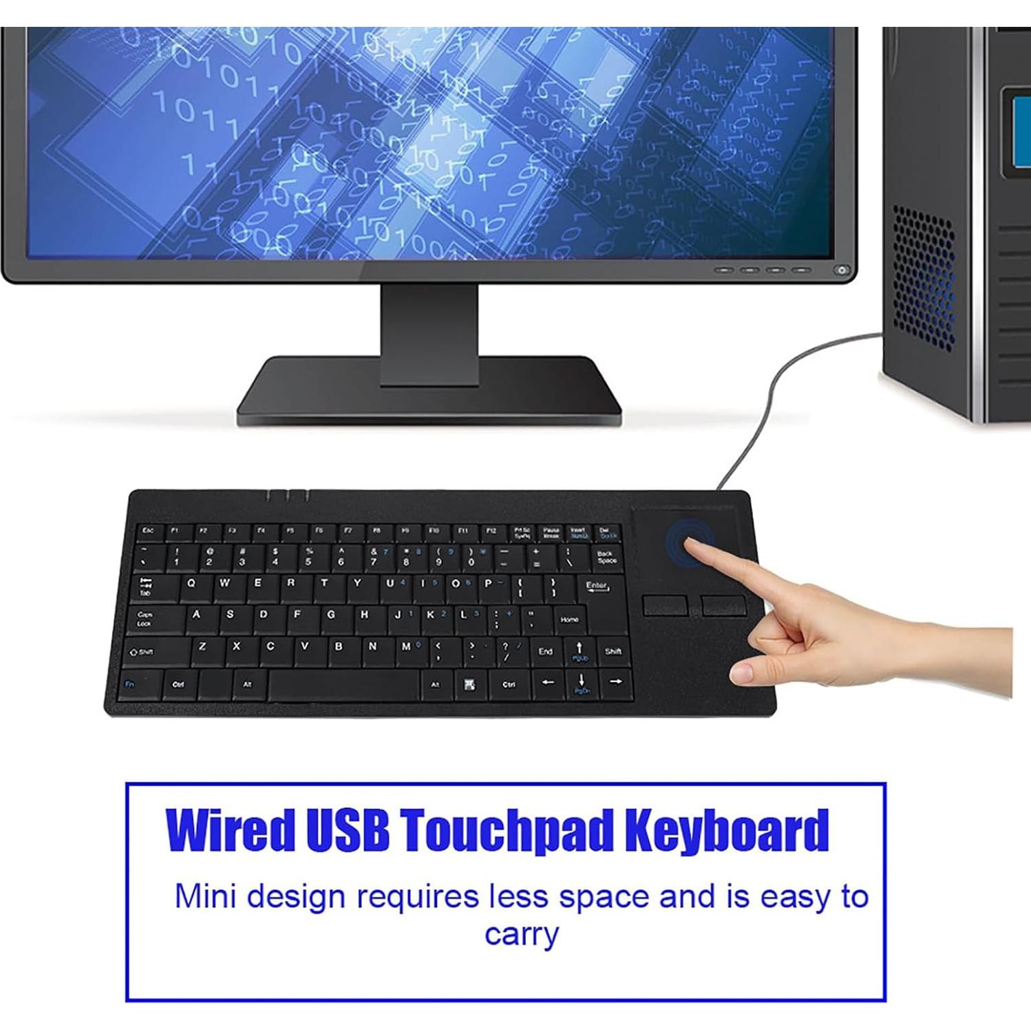 Teclado Táctil USB EIMSOAH K-818 Ultra Delgado 86 Teclas