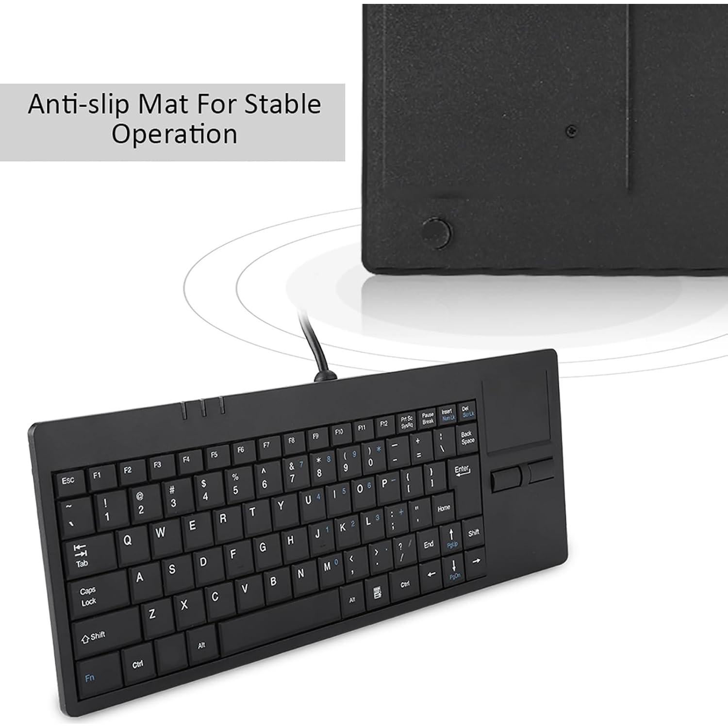Teclado Táctil USB EIMSOAH K-818 Ultra Delgado 86 Teclas