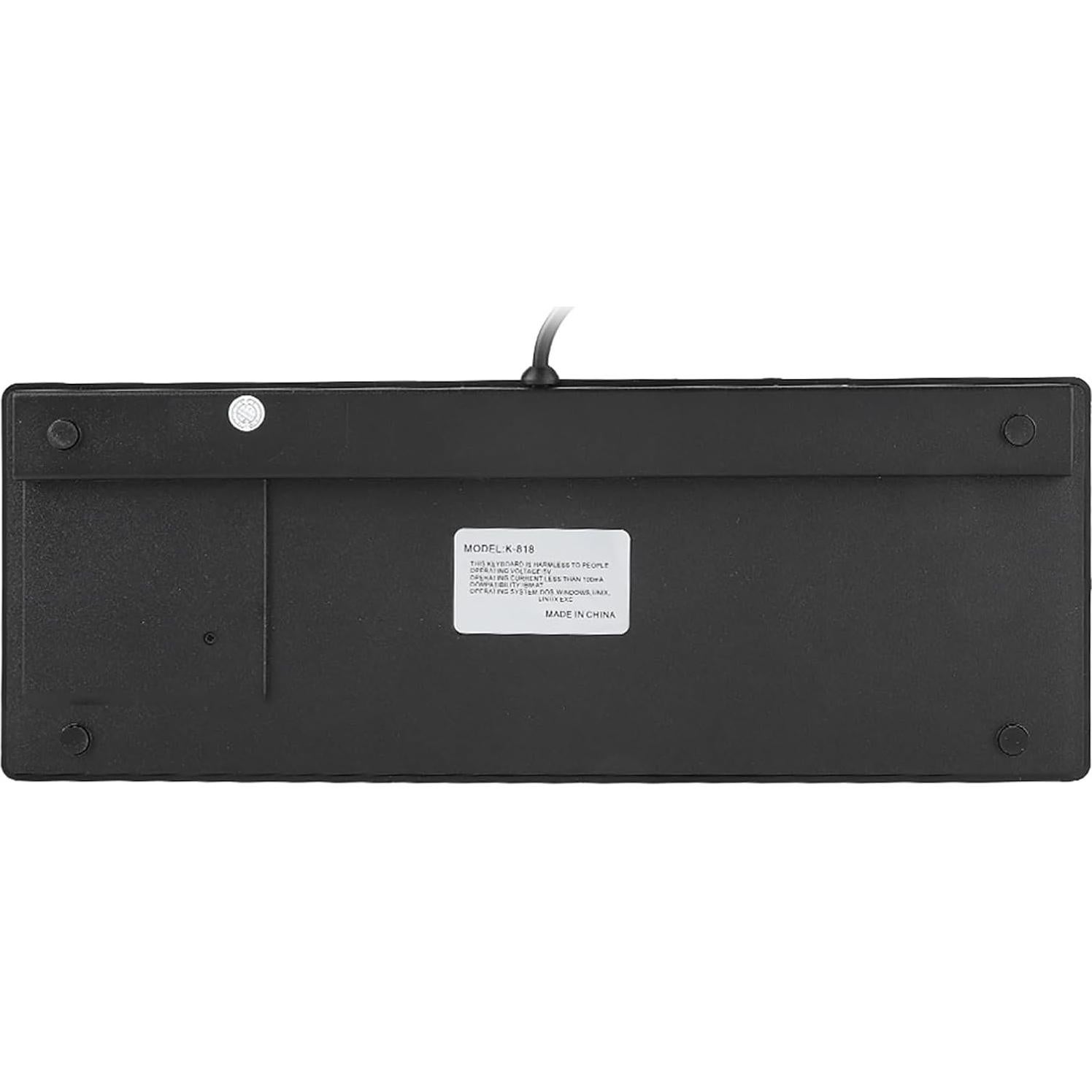 Teclado Táctil USB EIMSOAH K-818 Ultra Delgado 86 Teclas