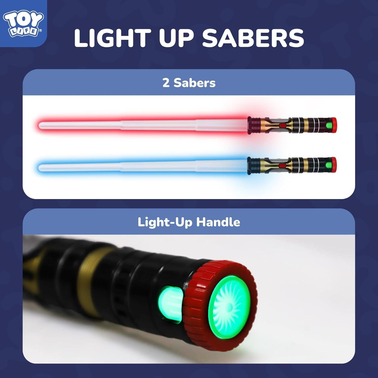 TOY Life 2 Sables Iluminados LED 78,74 cm con Sonido