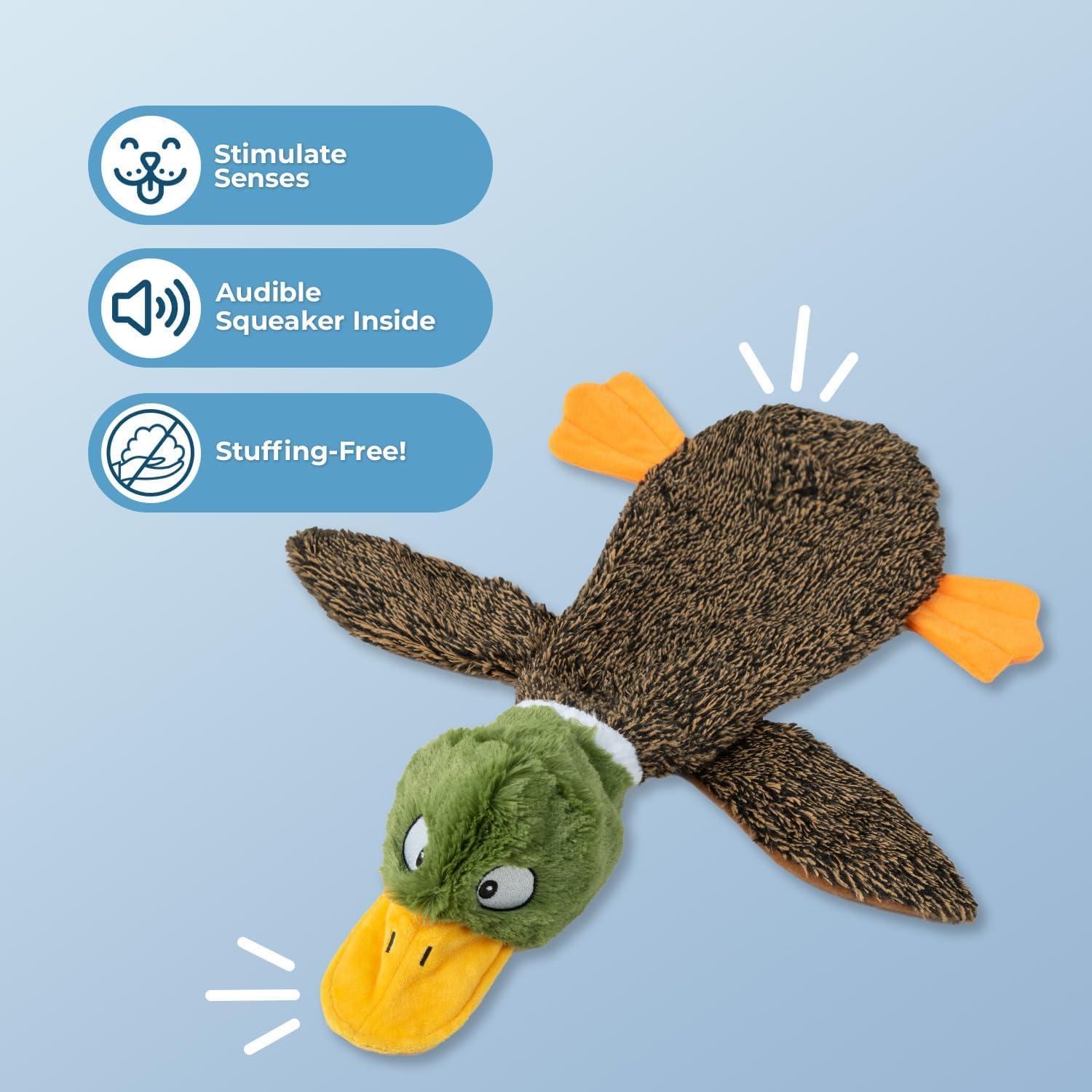 Juguete para Perros Sin Relleno Mejores Suministros Pato