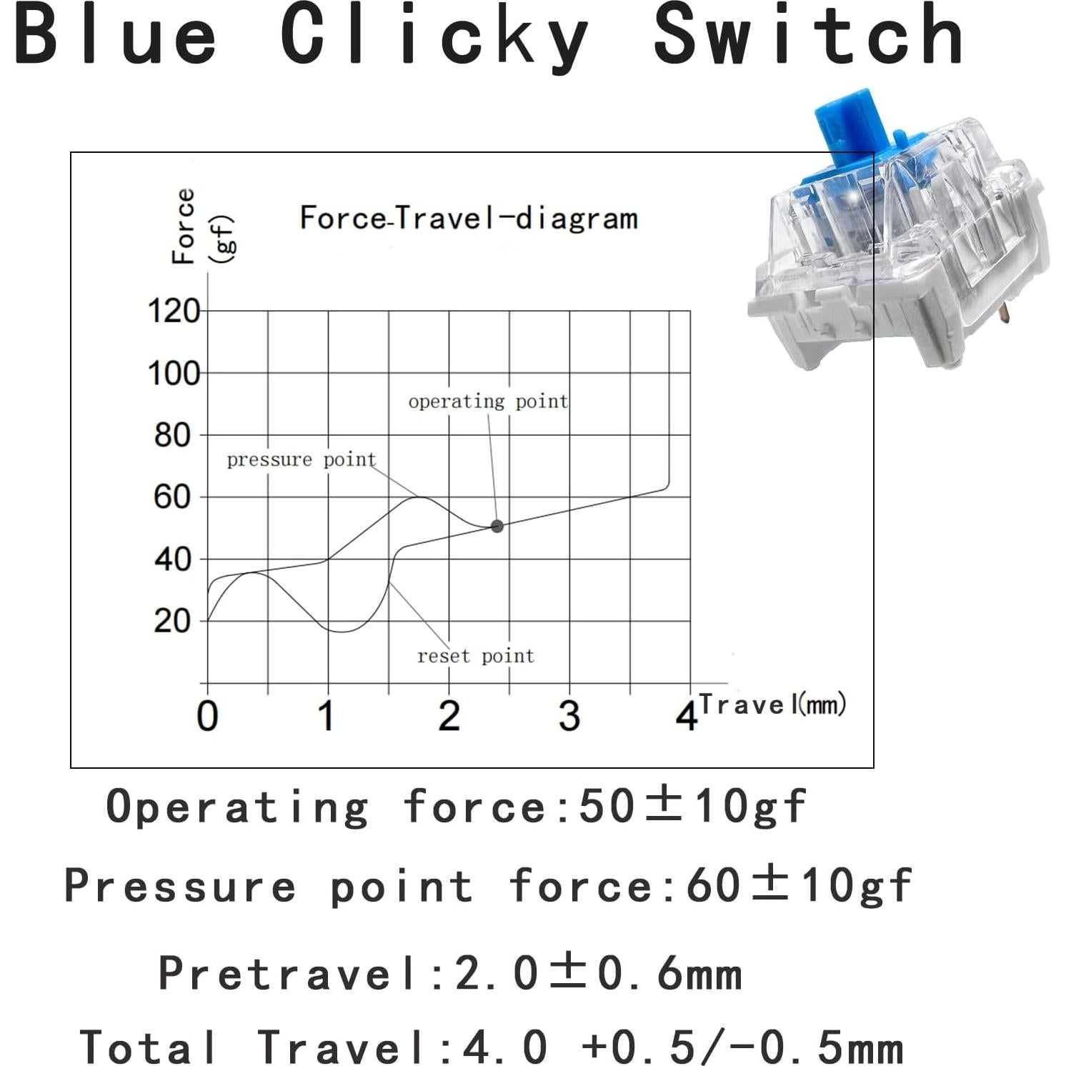 Teclado Mecánico Gngzyte 108 Teclas Azul RGB a Prueba de Agua