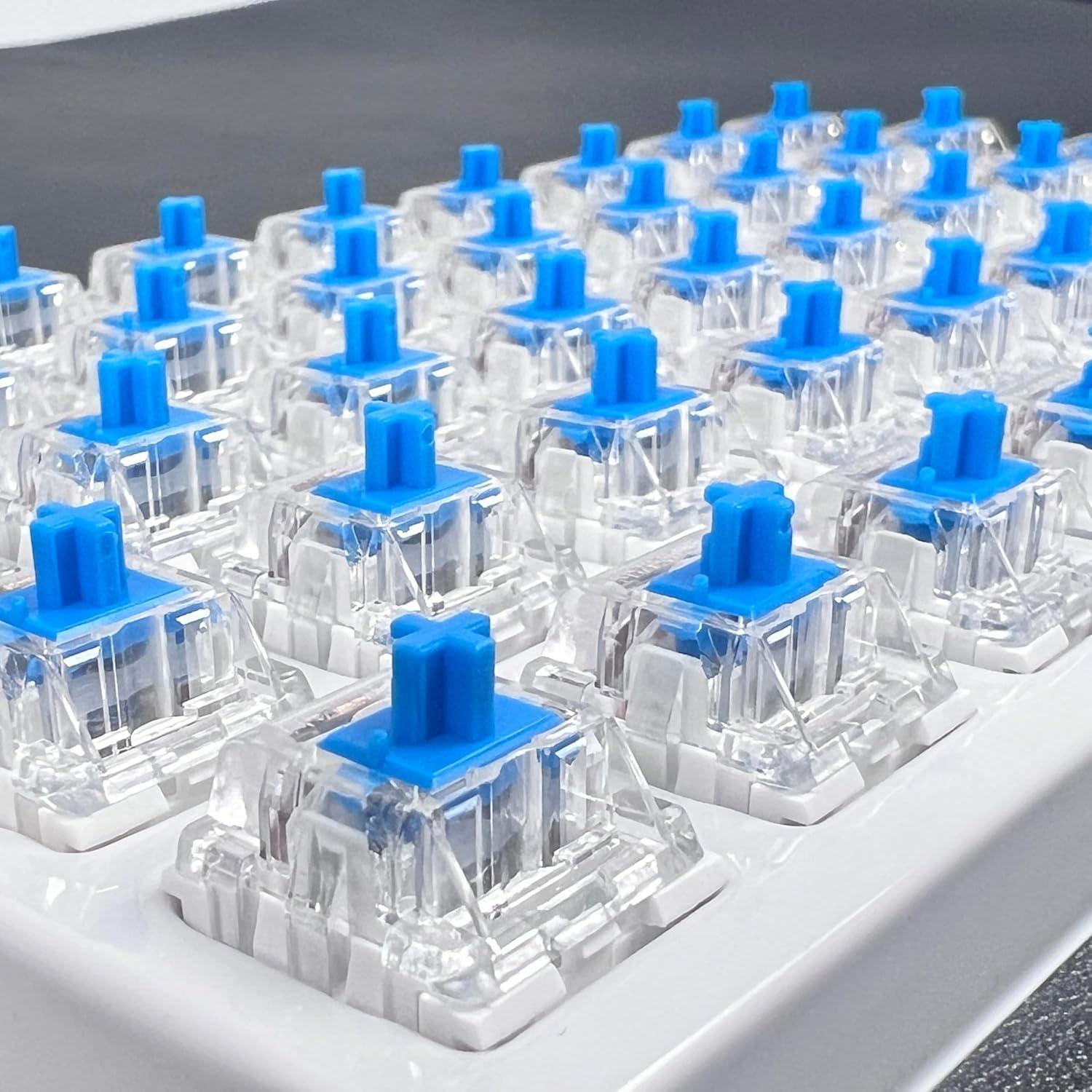 Teclado Mecánico Gngzyte 108 Teclas Azul RGB a Prueba de Agua