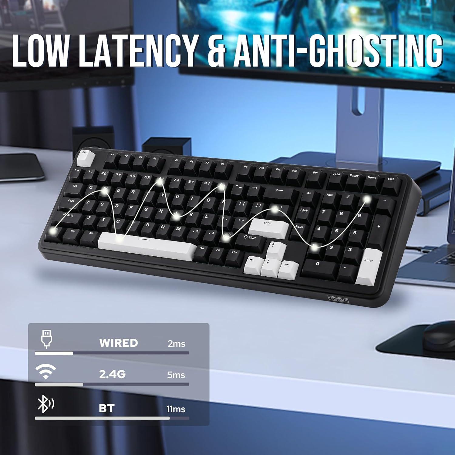 Teclado Mecánico Inalámbrico Epomaker TH99 + Ratón Gaming