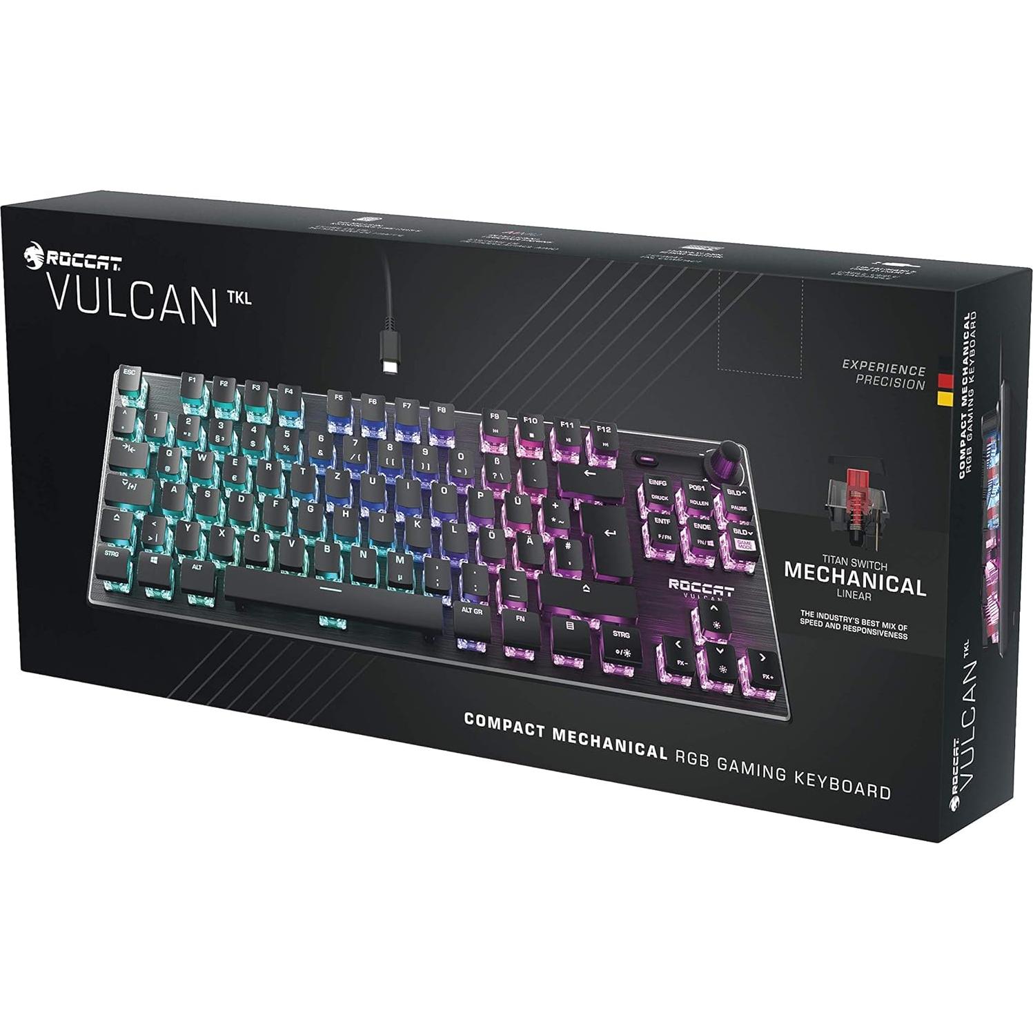 Teclado Mecánico Roccat Vulcan TKL RGB Sin Numérico