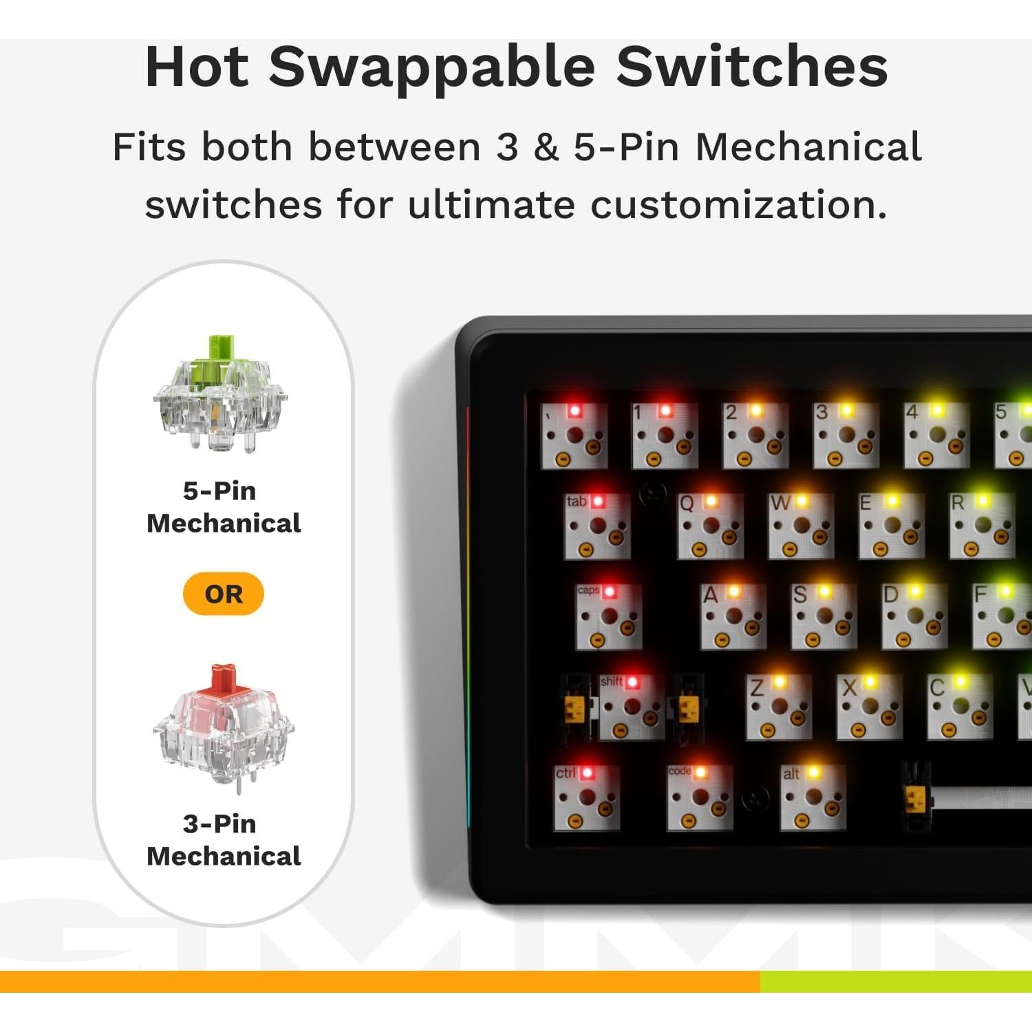 Teclado Mecánico Glorious GMMK 3 Compacto Negro Hotswappable