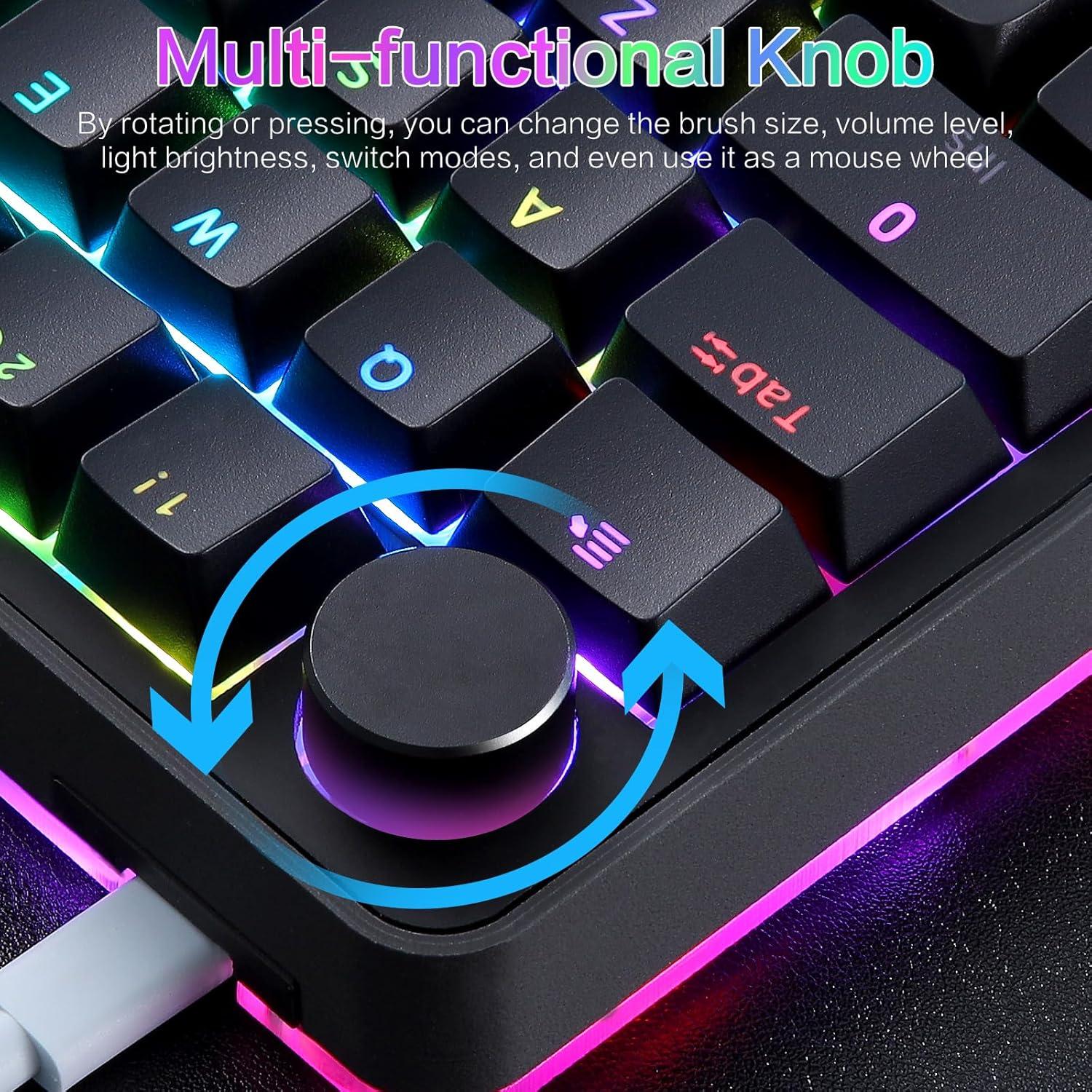 Teclado Mecánico Koolertron Retroiluminado RGB 39 Teclas