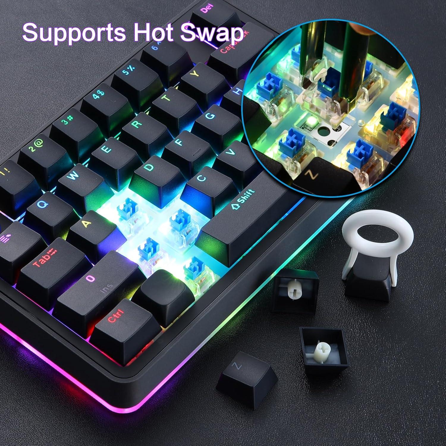 Teclado Mecánico Koolertron Retroiluminado RGB 39 Teclas