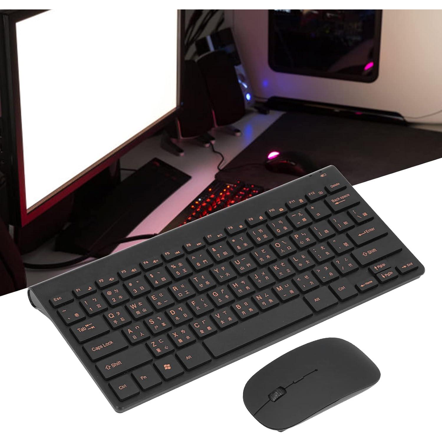 Combo Teclado y Ratón Inalámbrico Pomya 2.4G Silencioso 78 Teclas