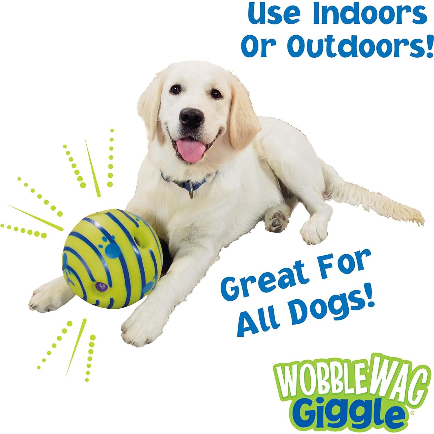 Wobble Wag Giggle Ball Juguete Interactivo para Perros 14 cm
