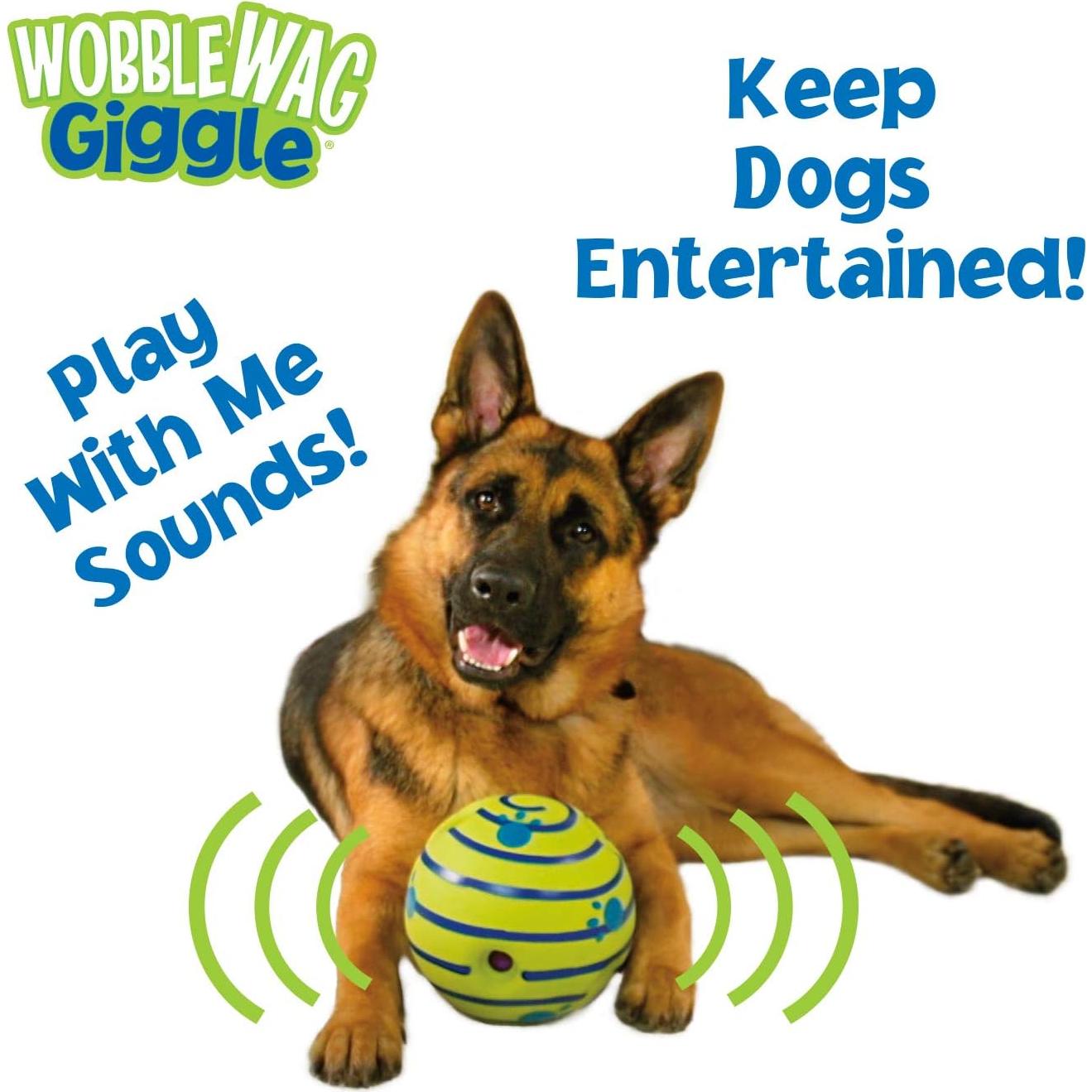 Wobble Wag Giggle Ball Juguete Interactivo para Perros 14 cm