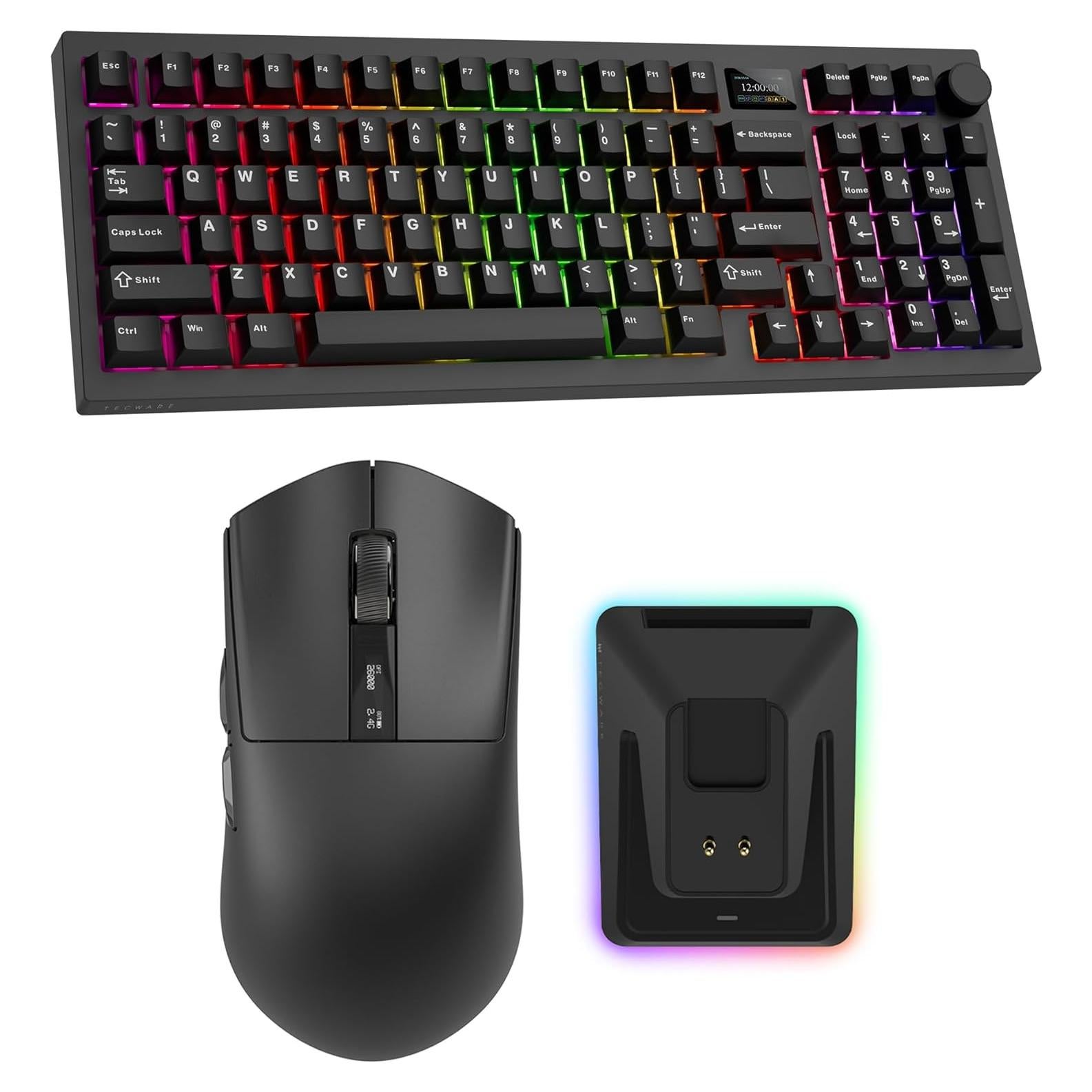 Paquete Teclado Mecánico Tecware Spectre 96% y Ratón Gaming EX1