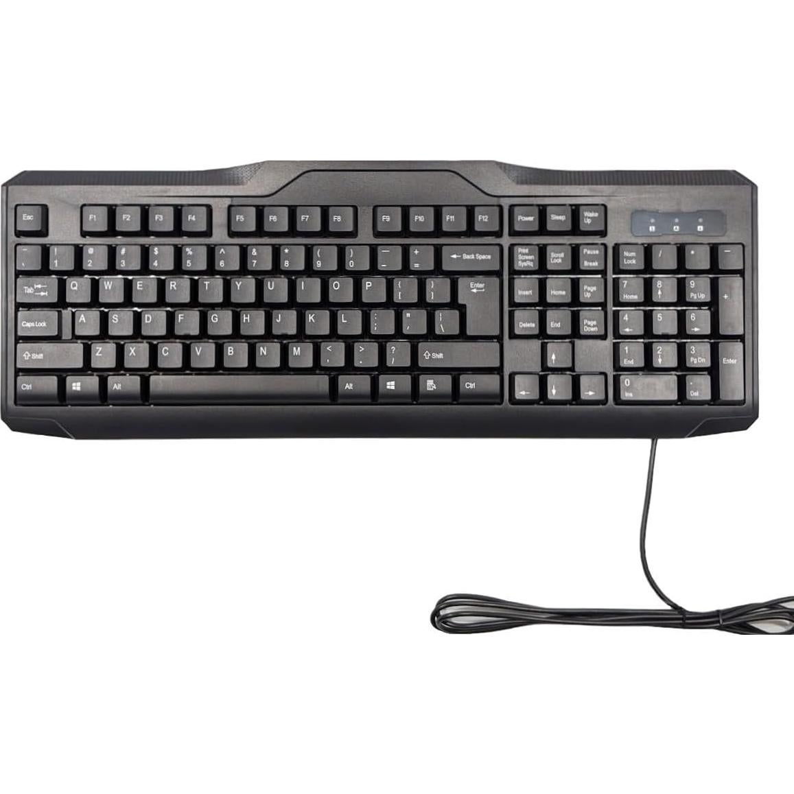 Combo Teclado USB Ergonómico GoRAM + Ratón Óptico + Alfombrilla