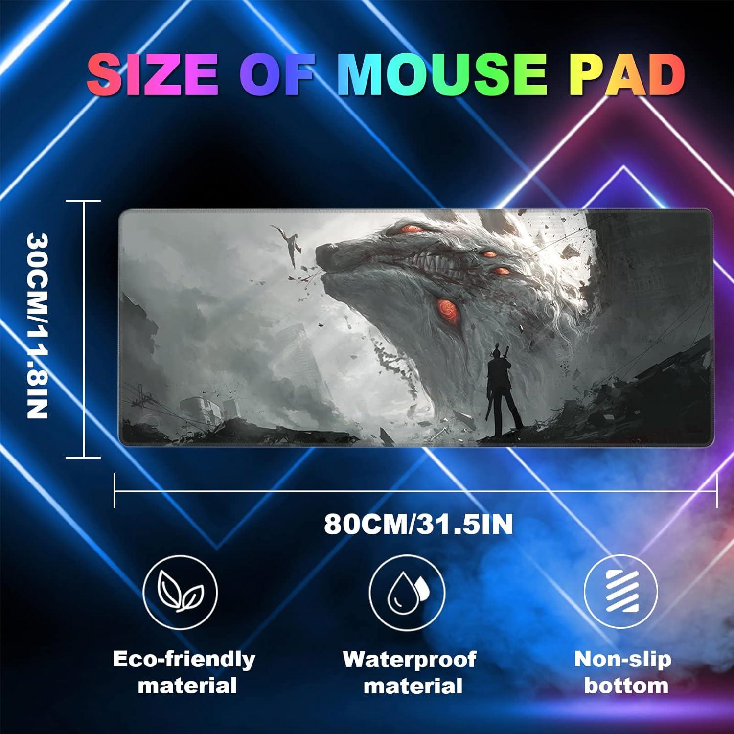 Alfombrilla de Ratón RGB Sabermaster 800x300mm Resistente al Agua