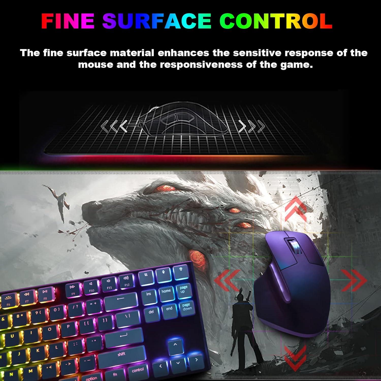 Alfombrilla de Ratón RGB Sabermaster 800x300mm Resistente al Agua