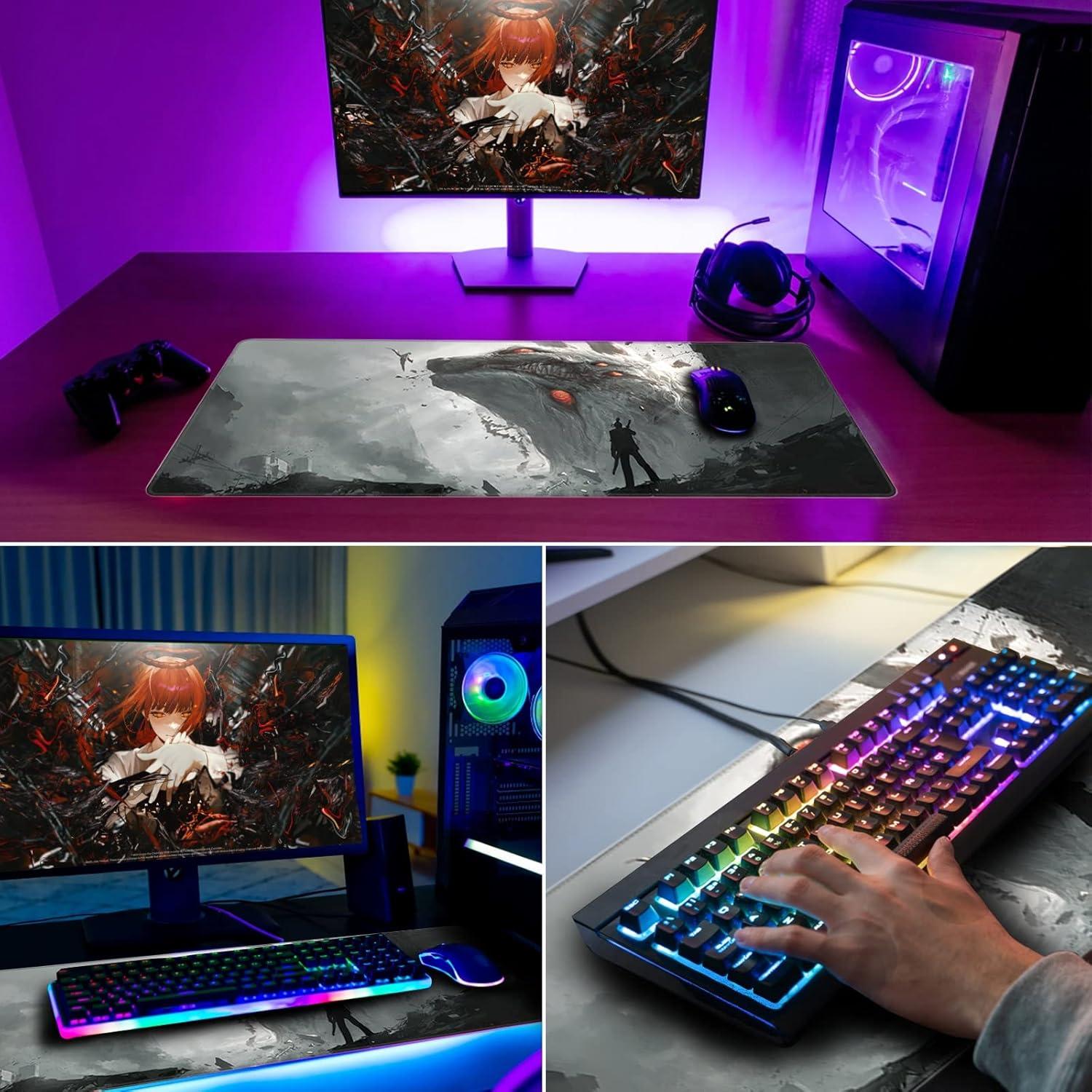 Alfombrilla de Ratón RGB Sabermaster 800x300mm Resistente al Agua