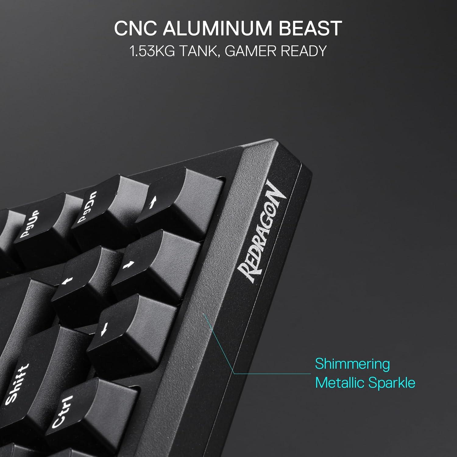 Teclado Mecánico Redragon K687 81 Teclas RGB con Cable