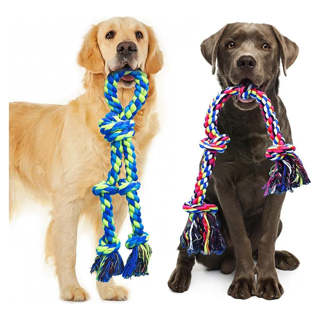 Juguetes de Cuerda para Perros Feeko XL Indestructibles 2 Pzas